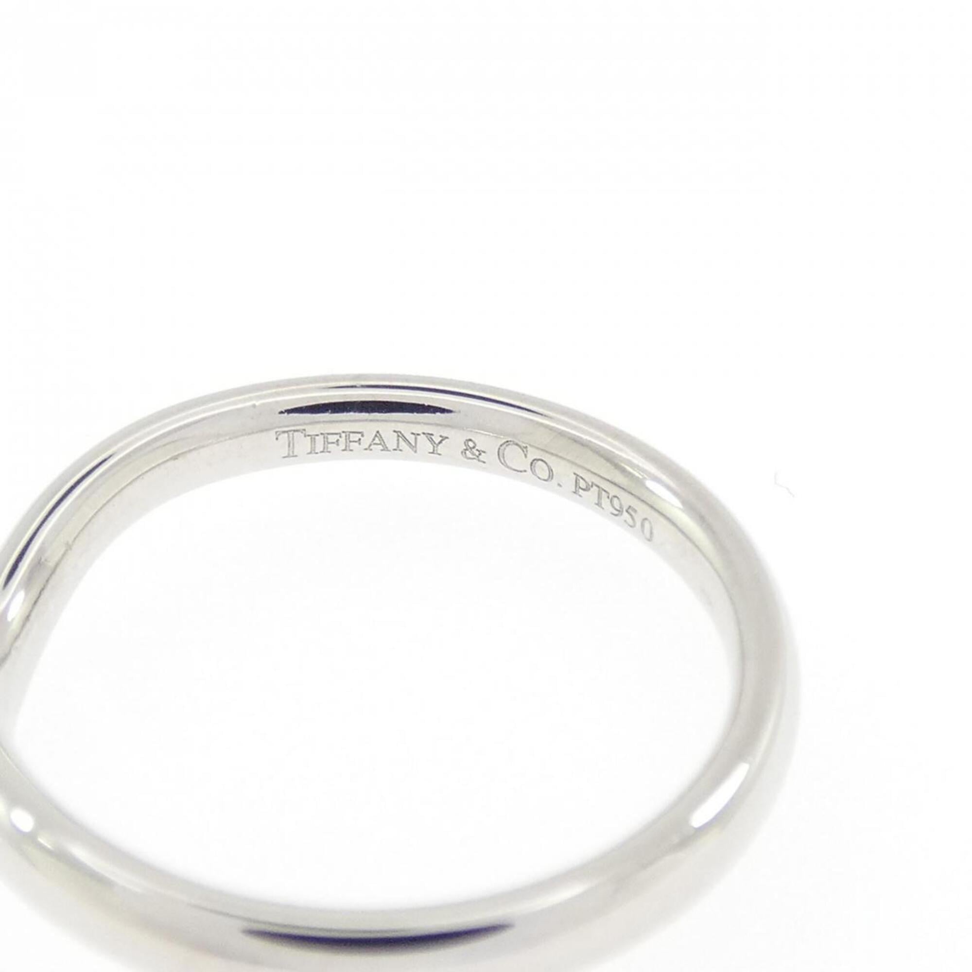 Tiffany Platinum Platinum 950 Band Ring (Pre-Owned)
