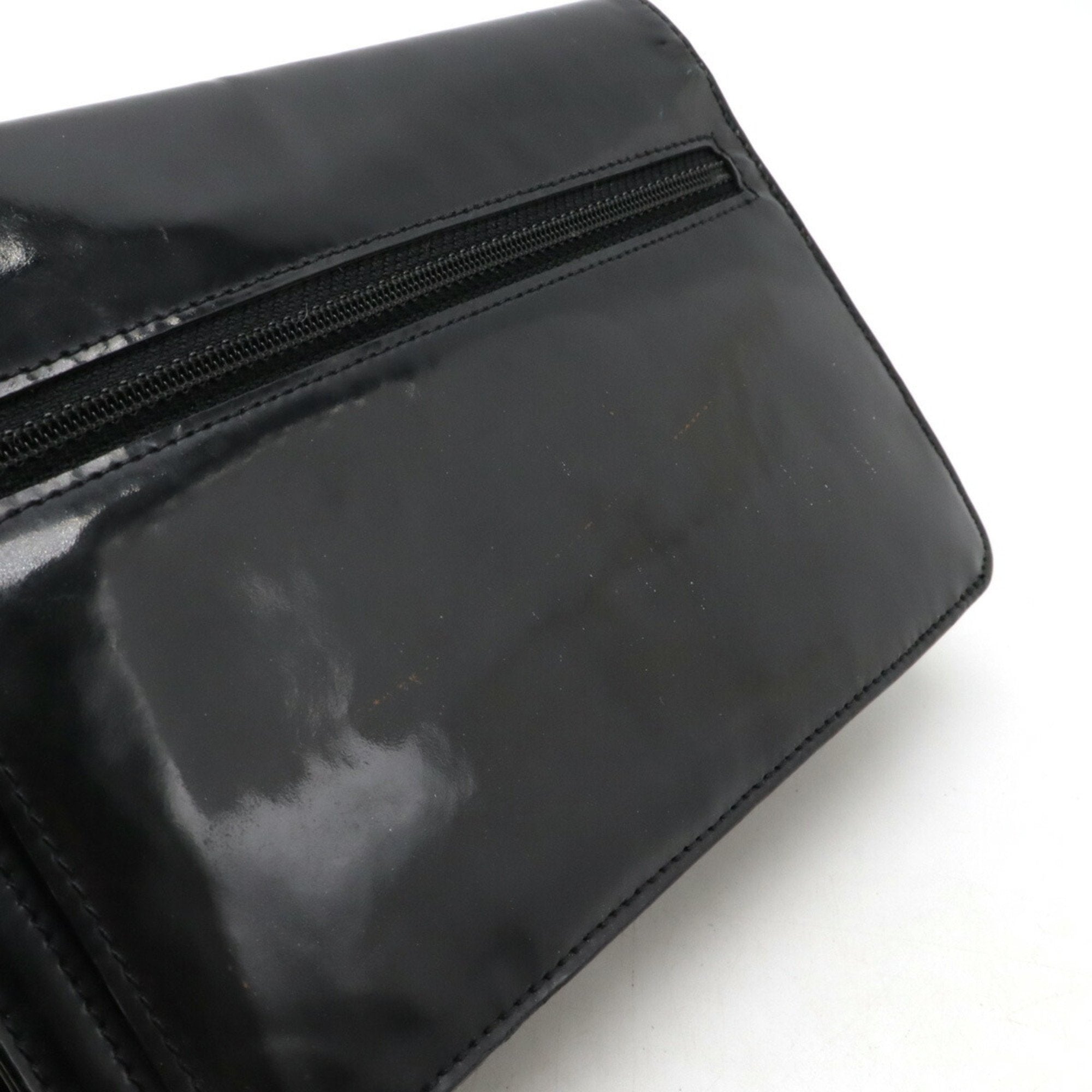 Chanel Black Leather Chain/Shoulder Wallet (Pre-Owned)