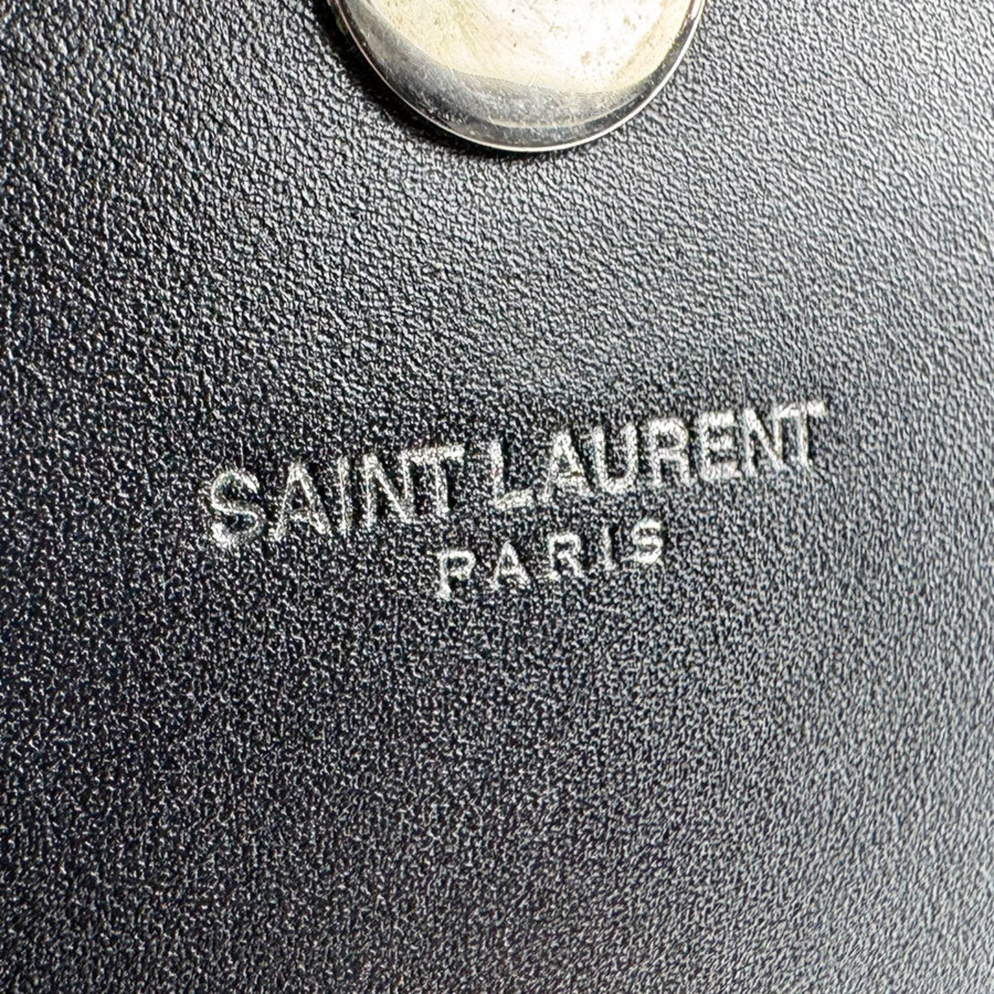 Saint Laurent Black Leather Shoulder Bag (Pre-Owned)
