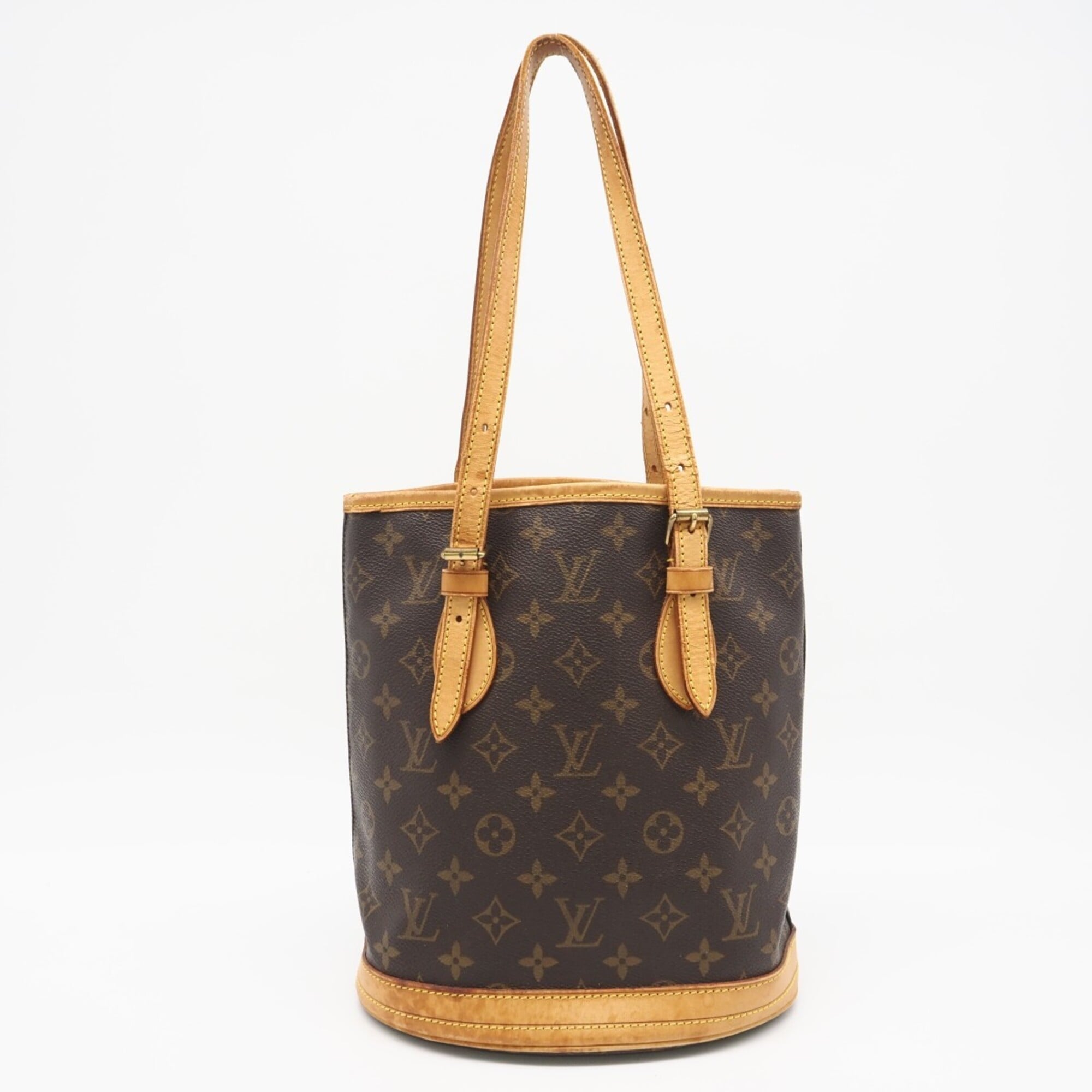 Louis Vuitton Monogram Brown Coated Canvas Leather Handbag (Pre-Owned)