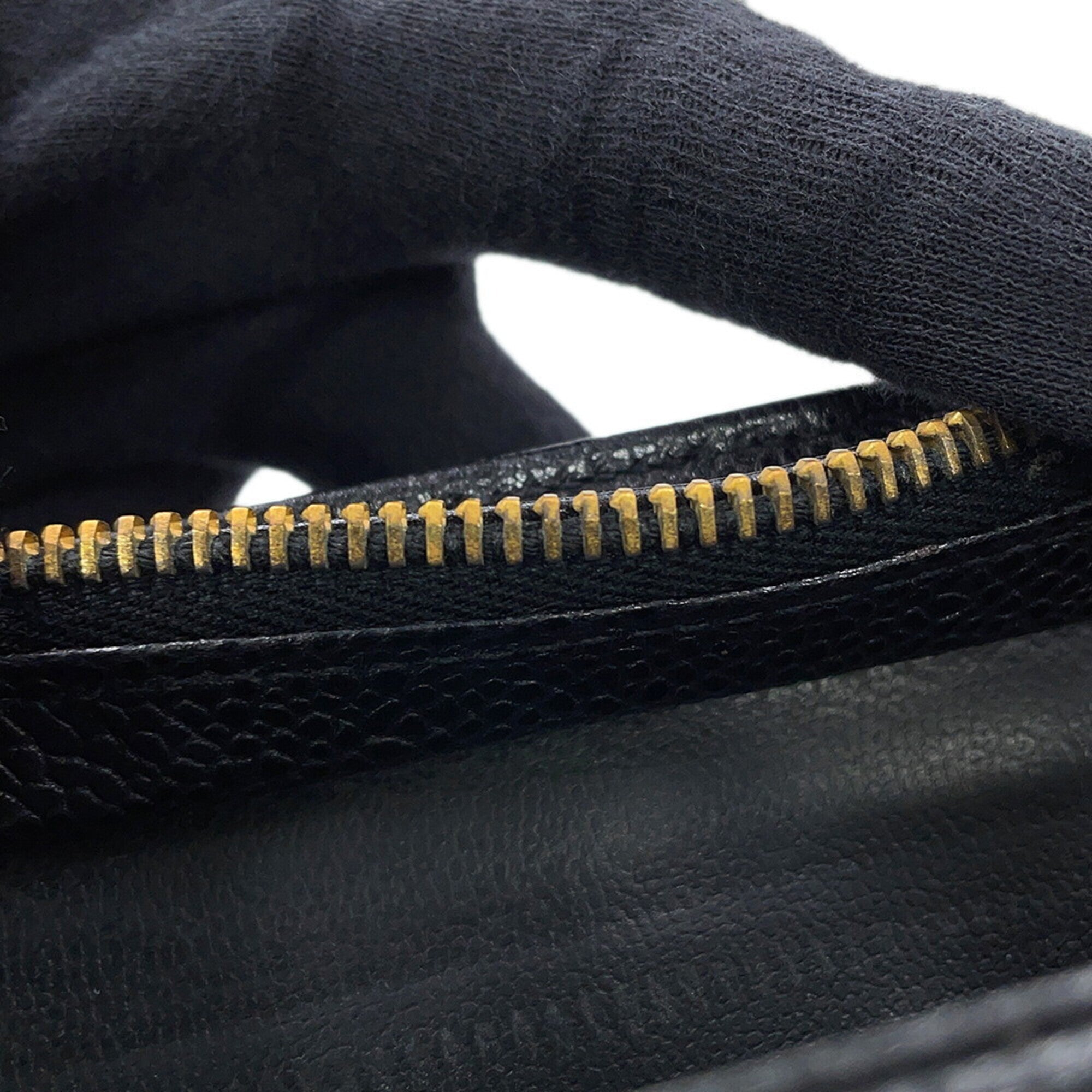 Chanel Black Grained Calfskin Tote Bag (Pre-Owned)