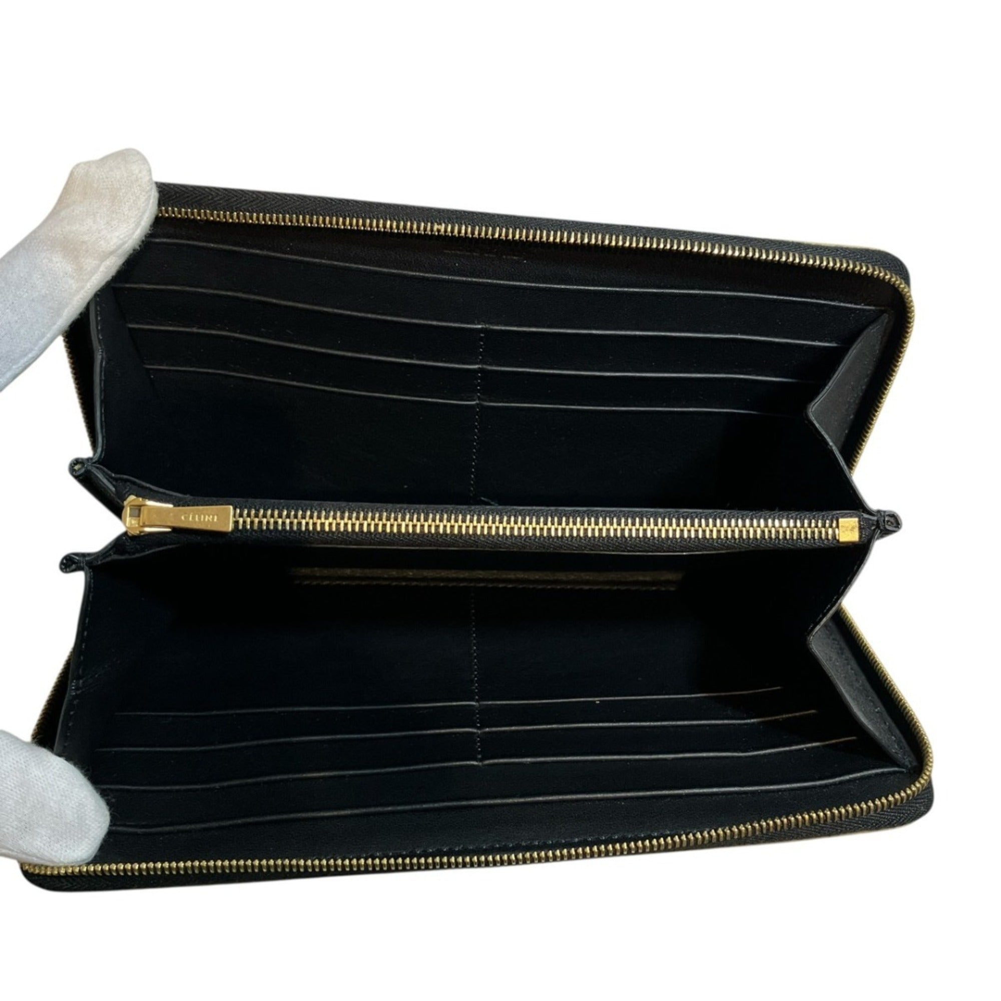 Celine Gold Long Wallet (Bi-Fold) (Pre-Owned)