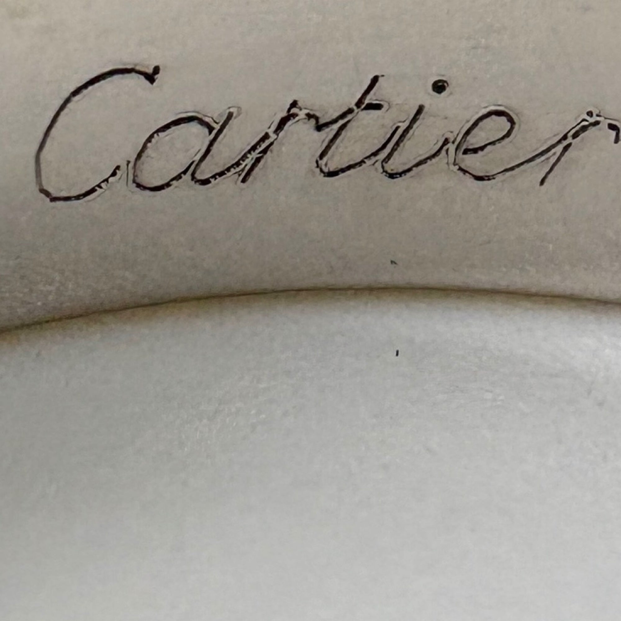 Cartier Love Silver Band Ring (Pre-Owned)