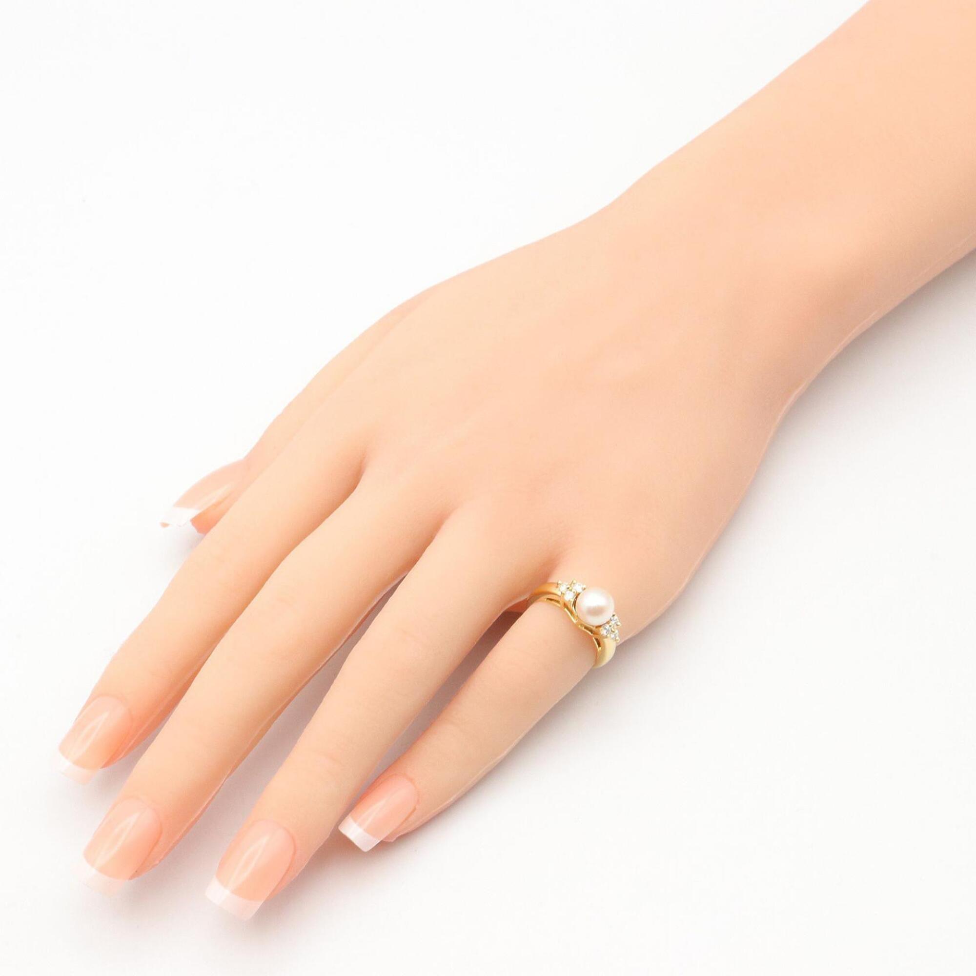 Tiffany Clear White Yellow Gold (18K) Band Ring (Pre-Owned)