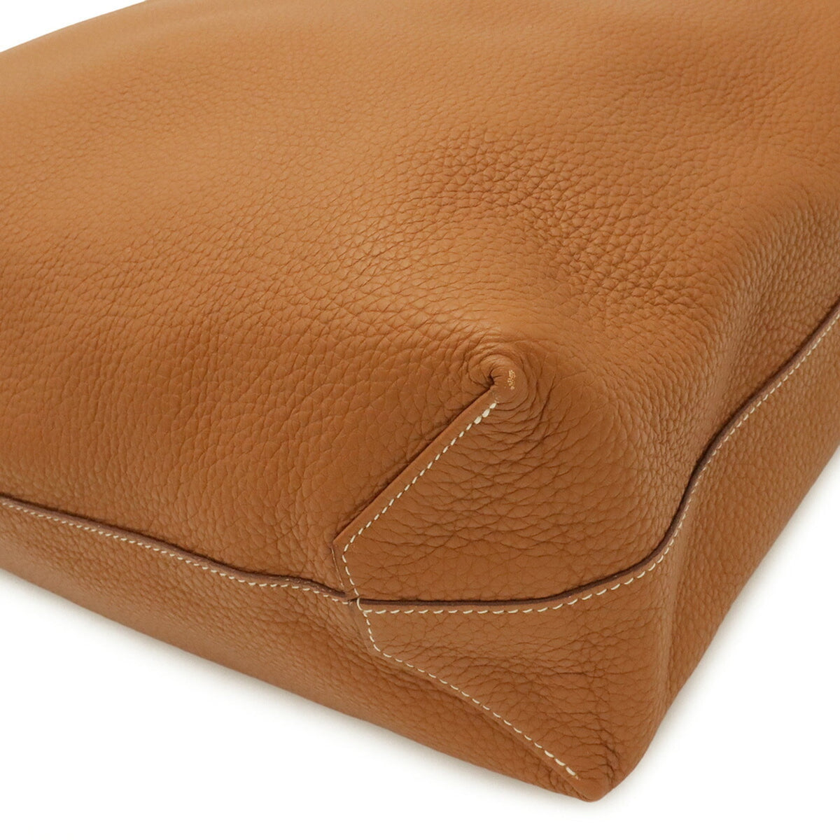 Hermes Gold Orange Taurillon Clemence Leather Tote Bag (Pre-Owned)