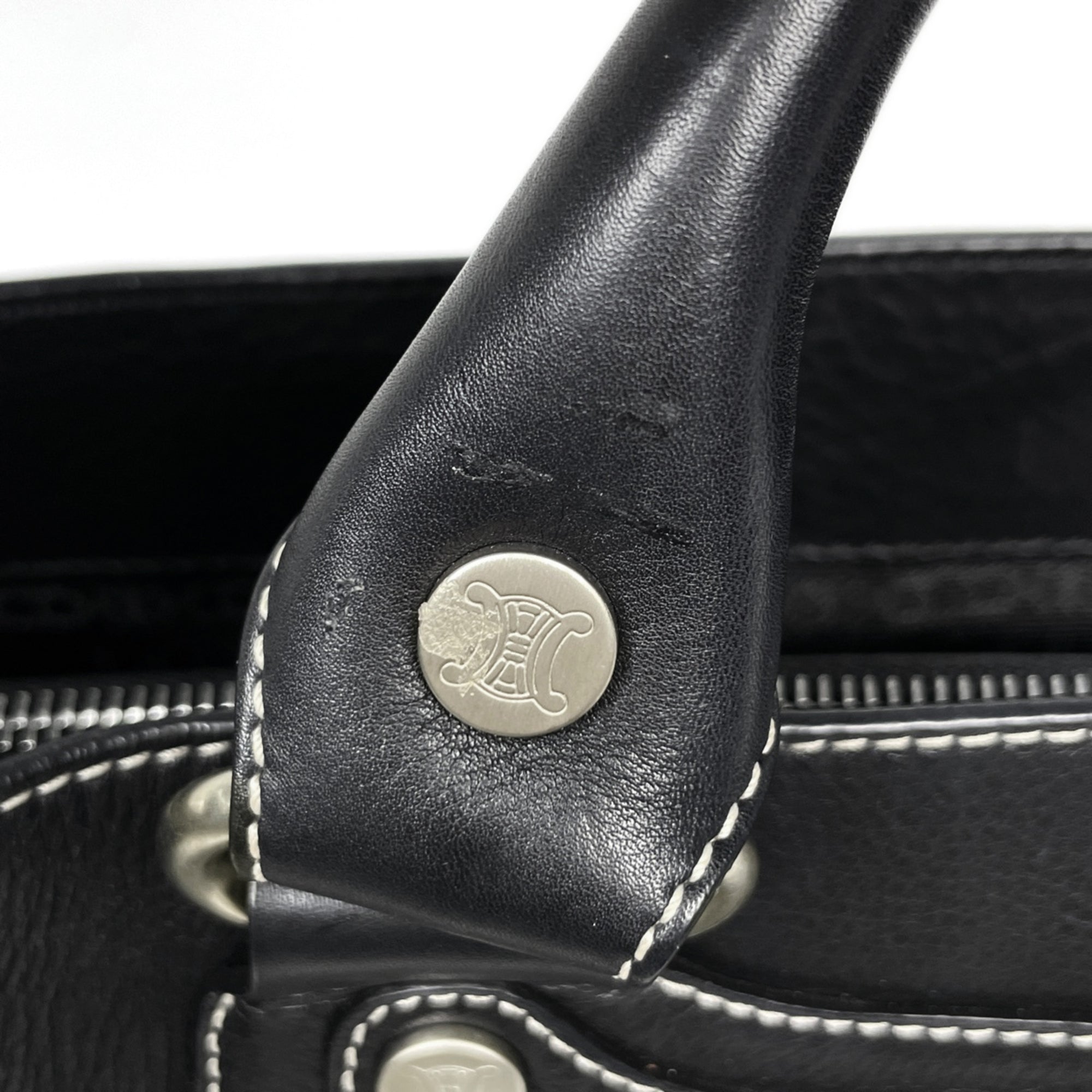 Celine Boogie Black Leather Handbag (Pre-Owned)