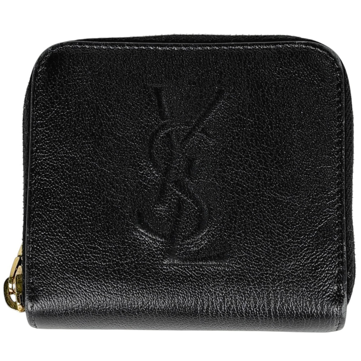 Yves Saint Laurent Black Leather Wallet (Bi-Fold) (Pre-Owned)
