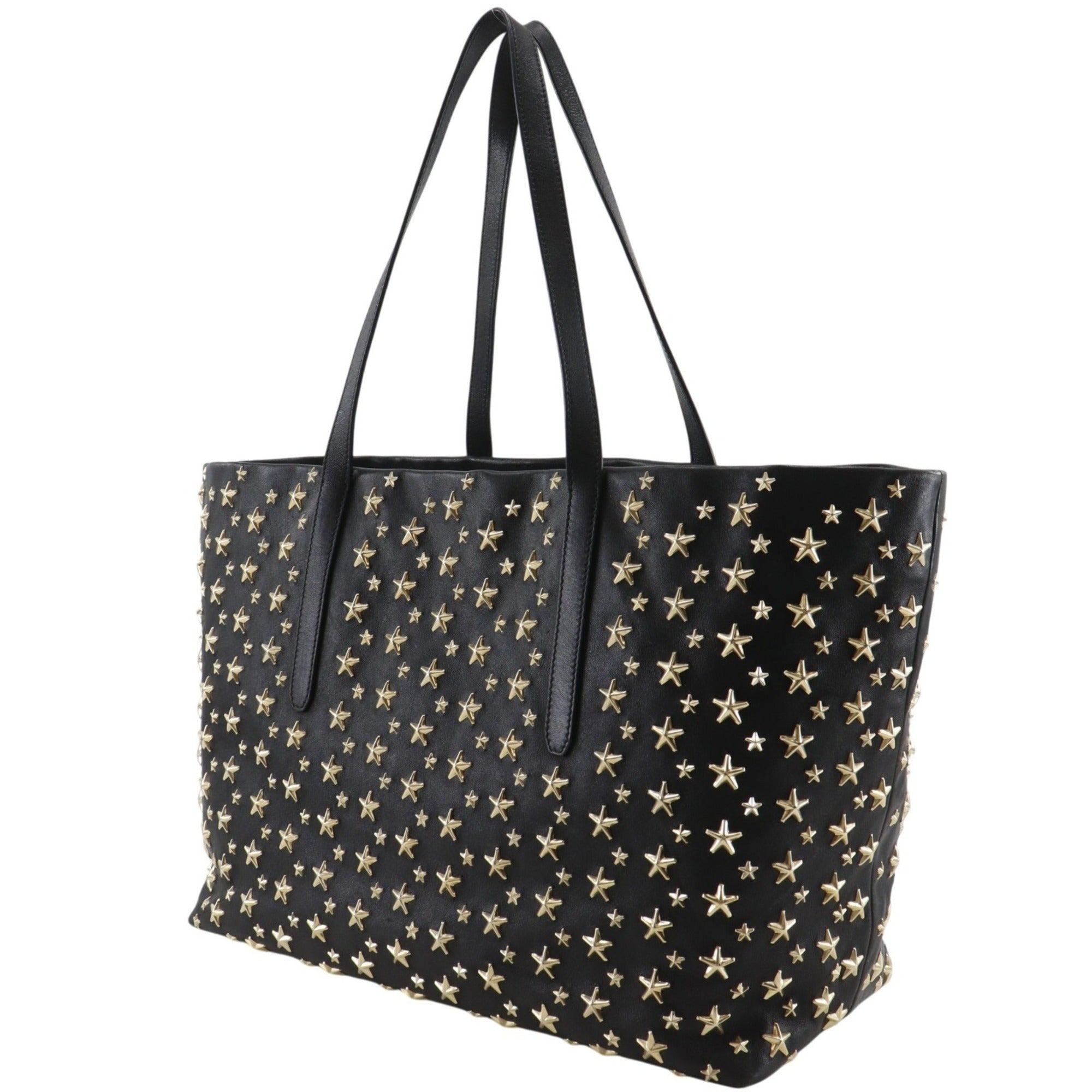 Jimmy Choo Black Leather Tote Bag (Pre-Owned)