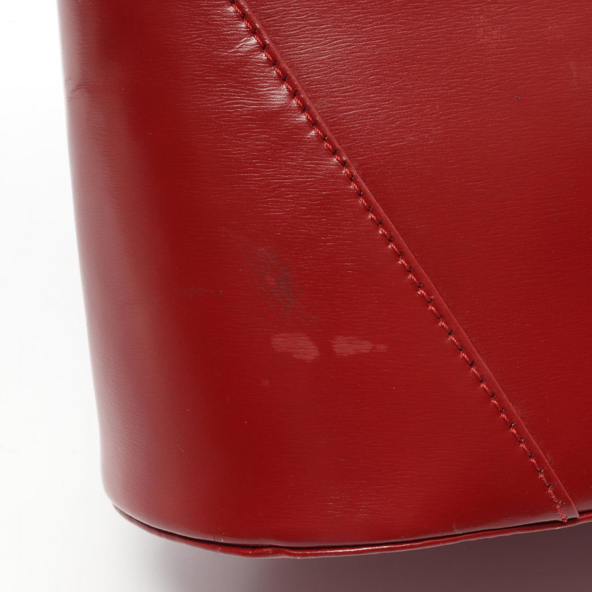 Yves Saint Laurent Red Color Leather Handbag (Pre-Owned)
