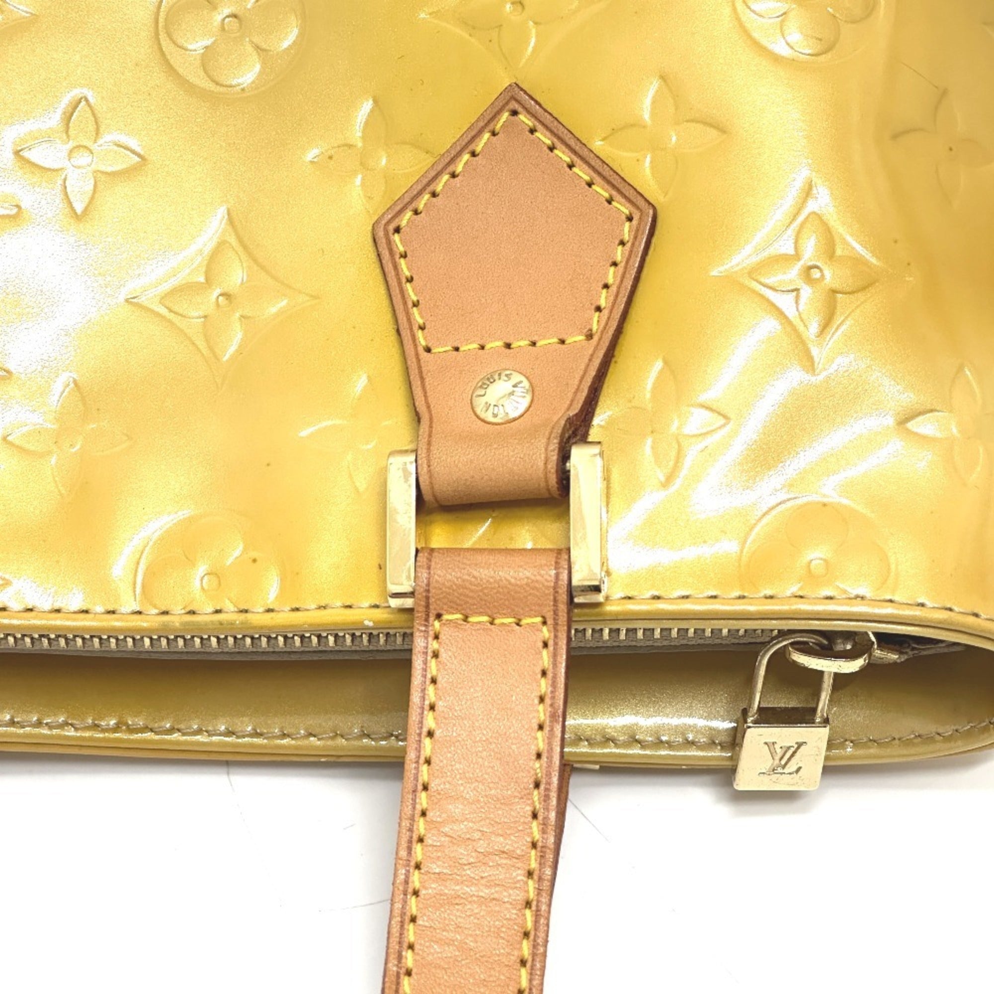 Louis Vuitton Beige Monogram Vernis Tote Bag (Pre-Owned)