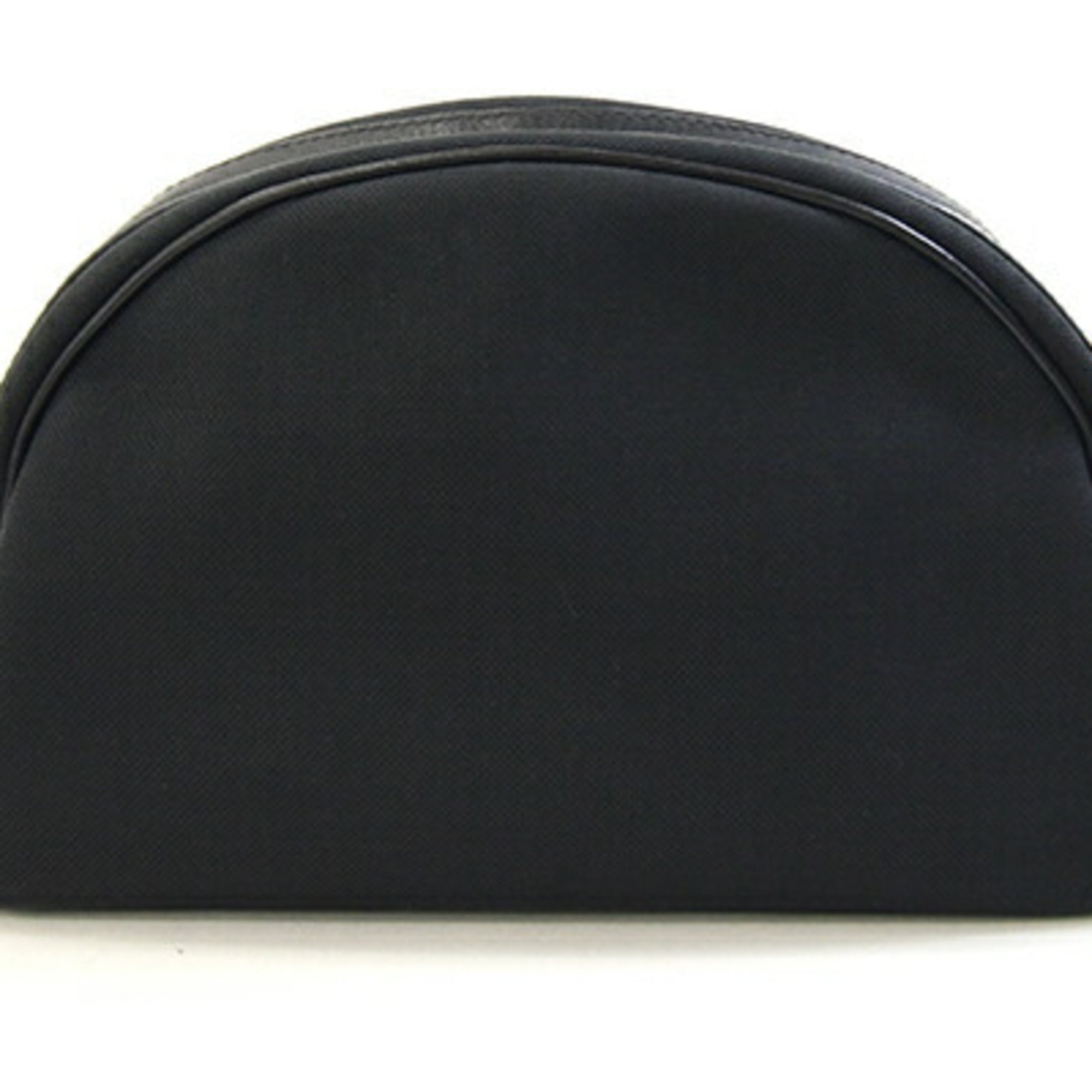 Prada Black Canvas Leather Shoulder Bag (Pre-Owned)