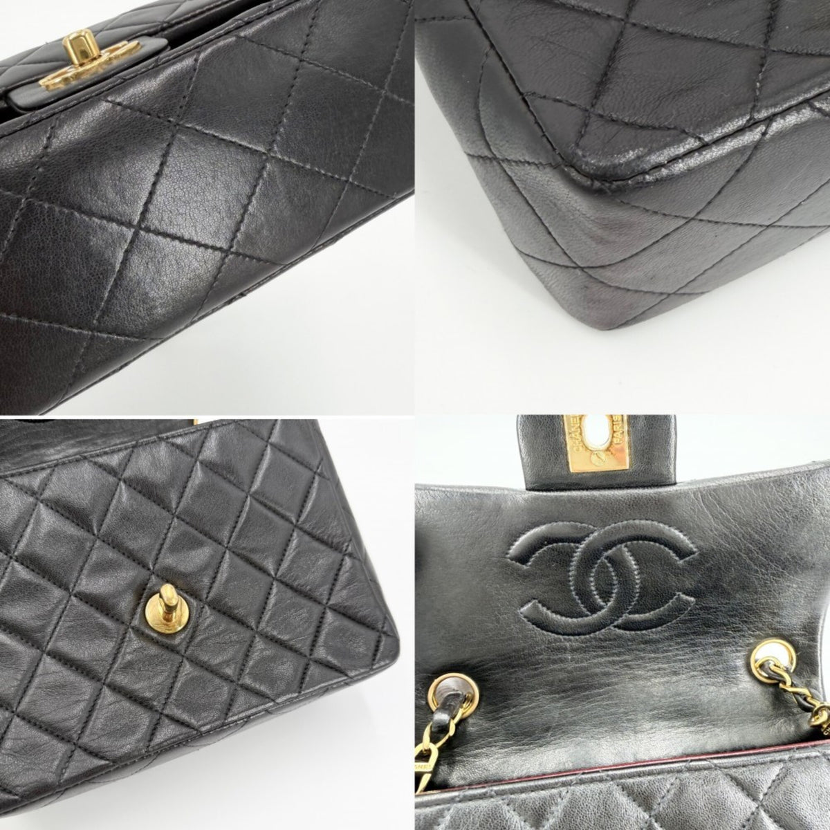 Chanel Black Leather Shoulder Bag (Pre-Owned)