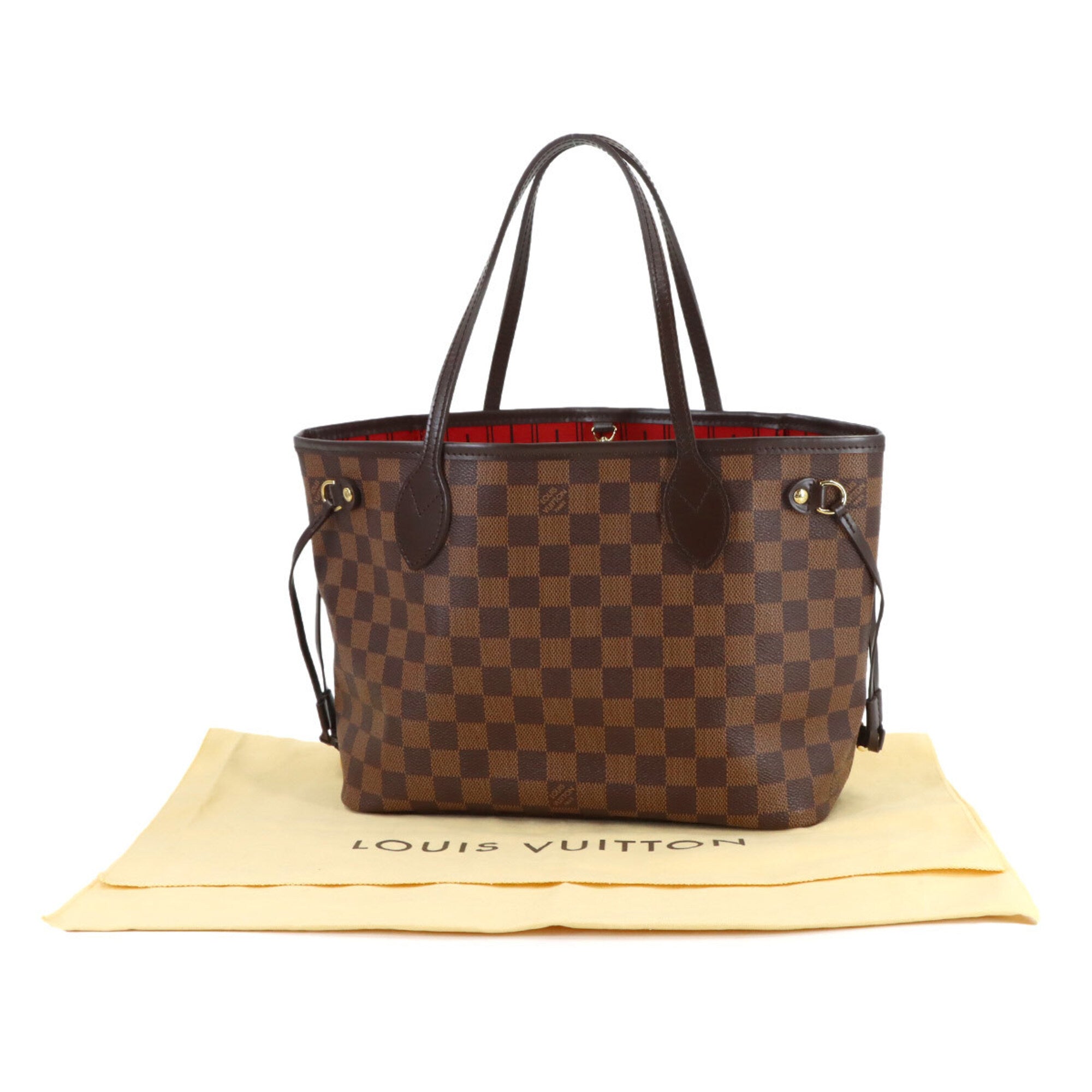 Louis Vuitton Ebene Damier Canvas Handbag Tote Bag (Pre-Owned)