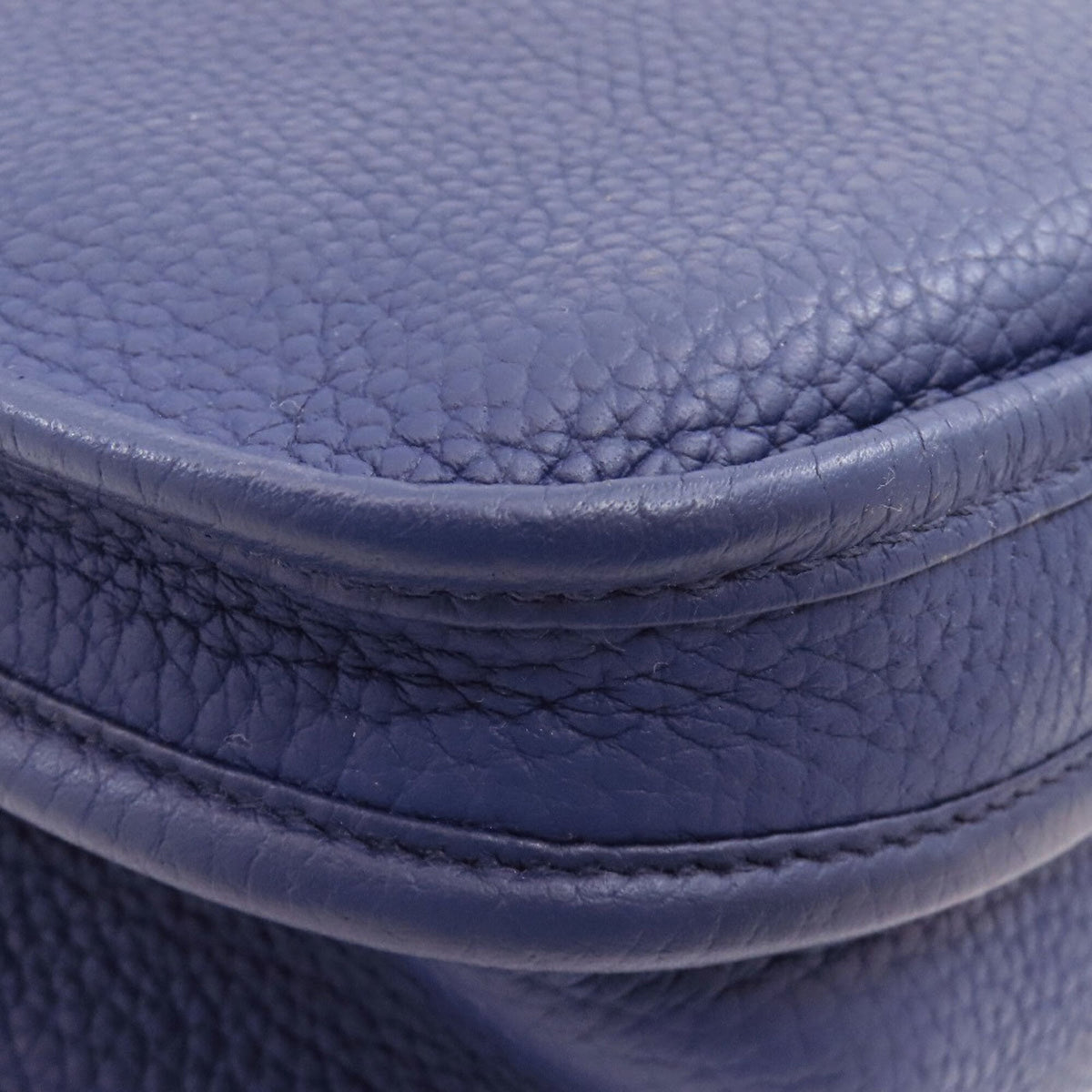 Hermes Blue Taurillon Clemence Leather Shoulder Bag (Pre-Owned)