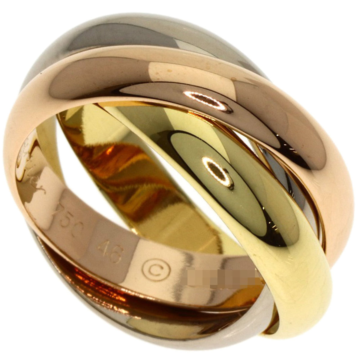 Cartier Trinity Yellow Gold (18K) Pink Gold (18K) White Gold (18K) Band Ring (Pre-Owned)