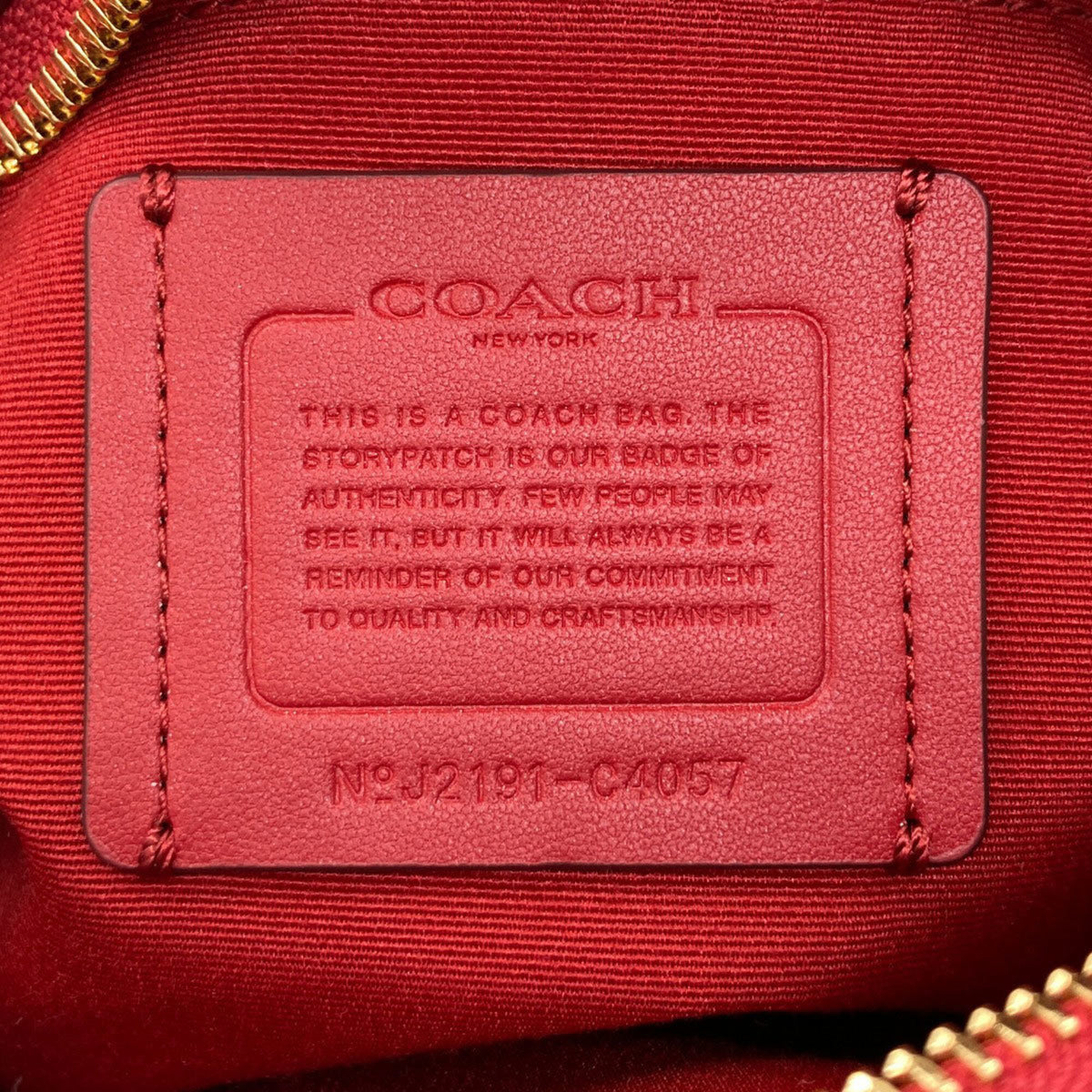 Coach Red Color Pvc Leather Shoulder Bag (Pre-Owned)