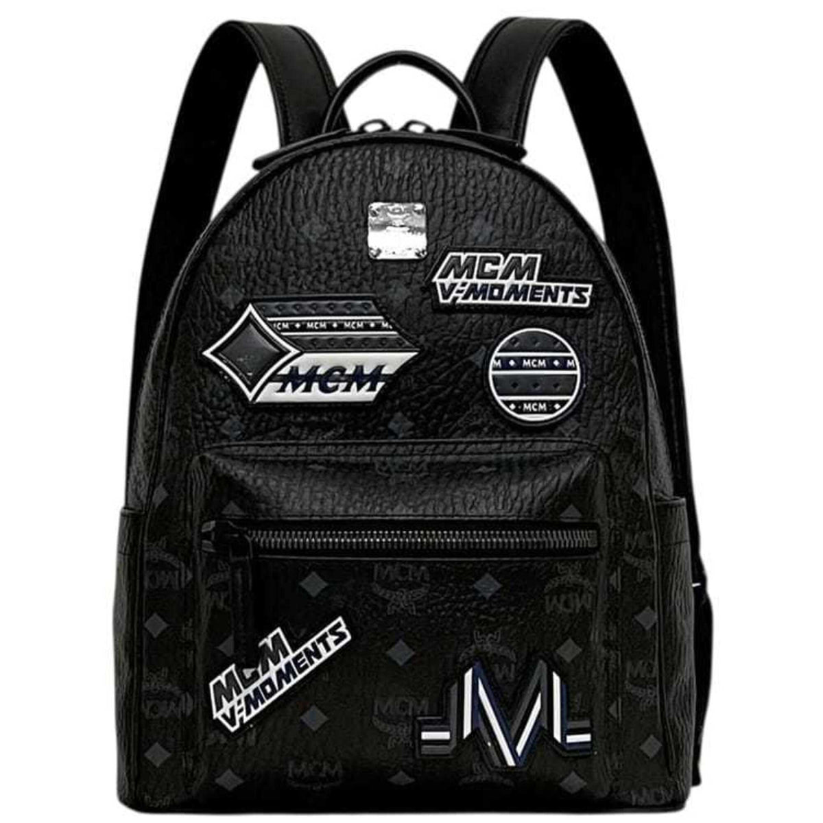 Mcm Black Leather Backpack (Pre-Owned)