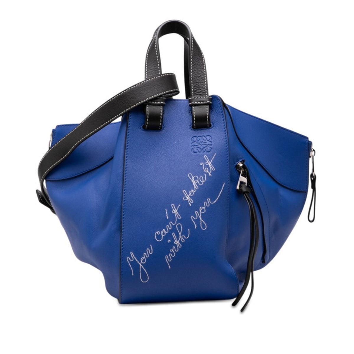 Loewe Blue Leather Handbag Shoulder Bag (Pre-Owned)