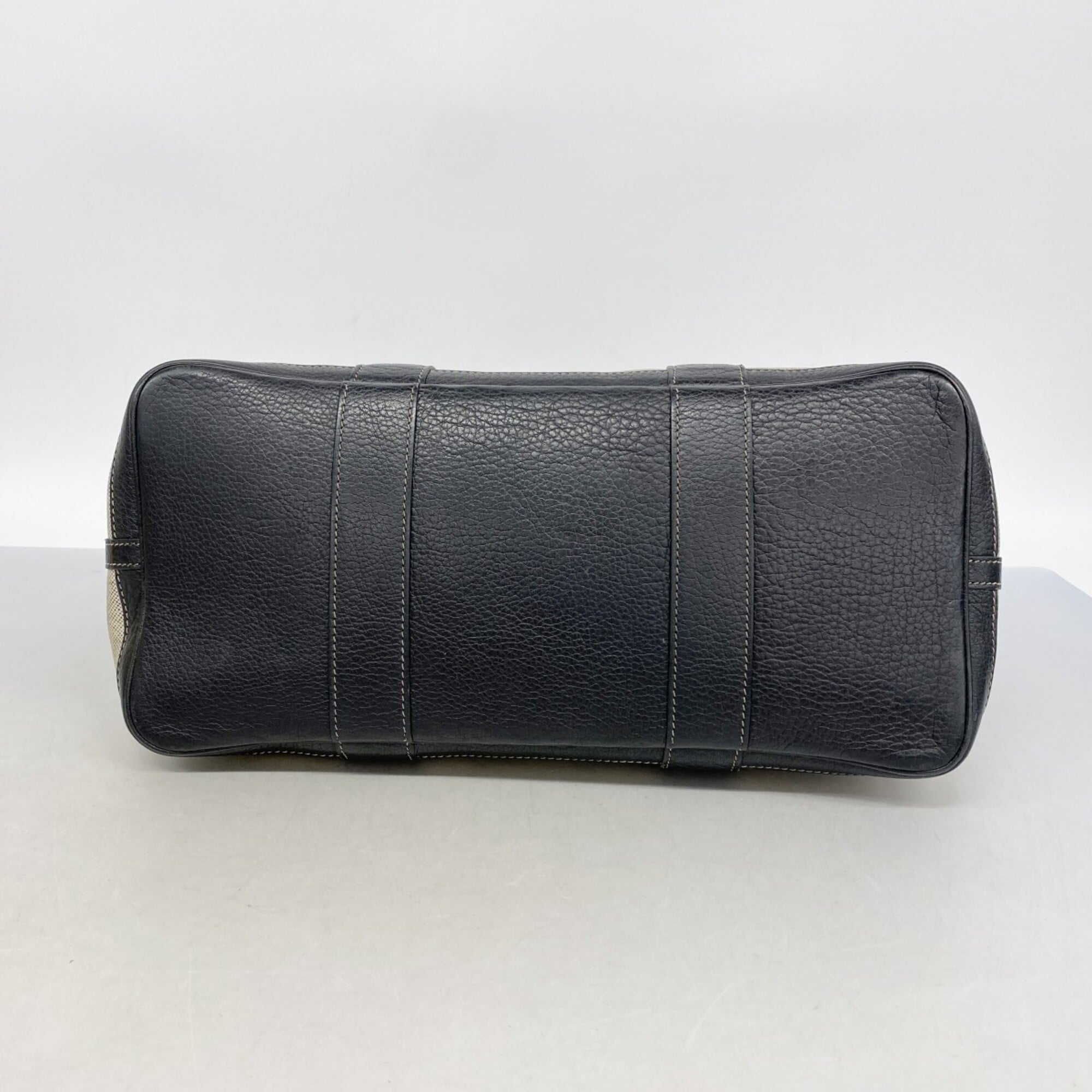 Hermes Black Toile H Tote Bag (Pre-Owned)