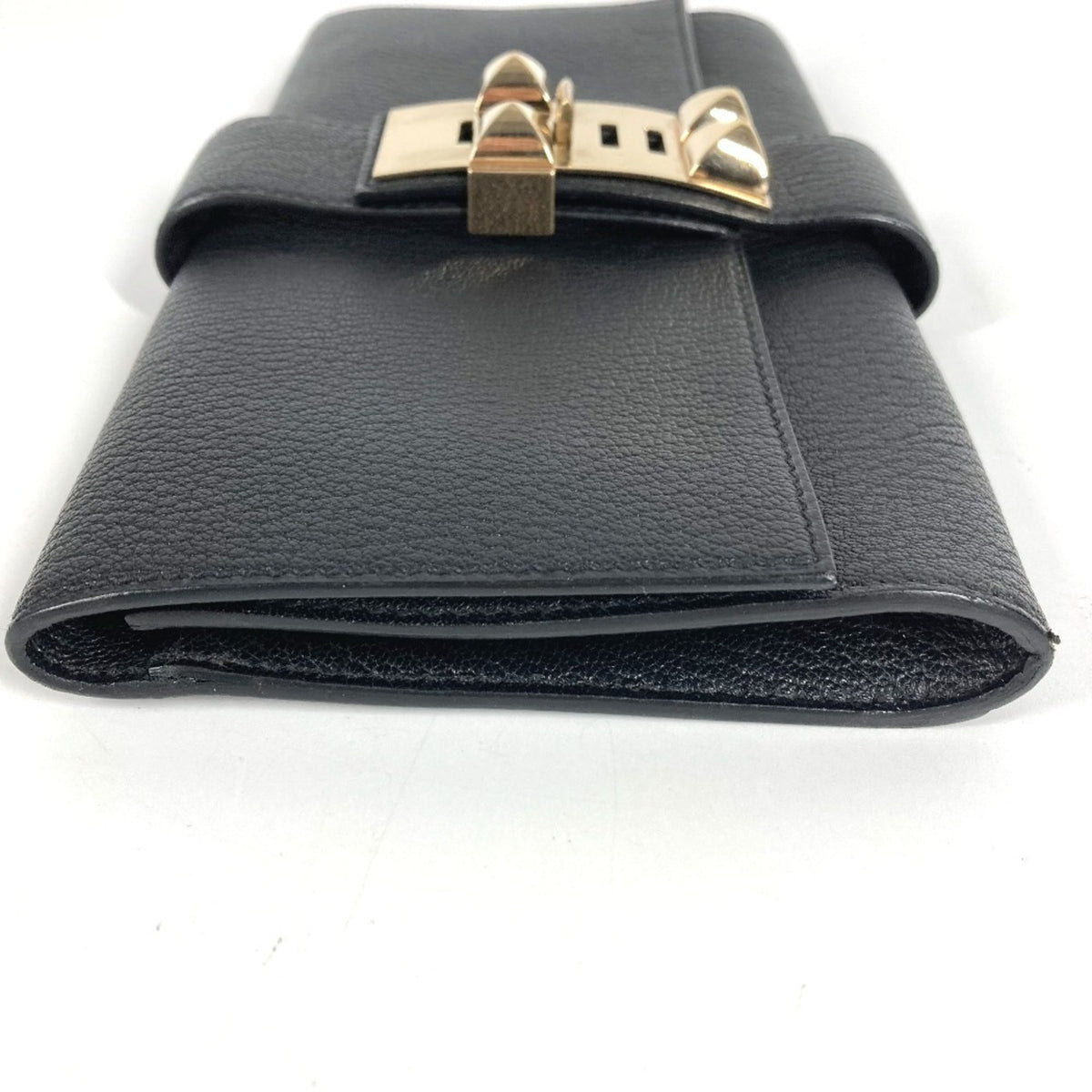 Hermes Black Leather Clutch Bag Pochette (Pre-Owned)