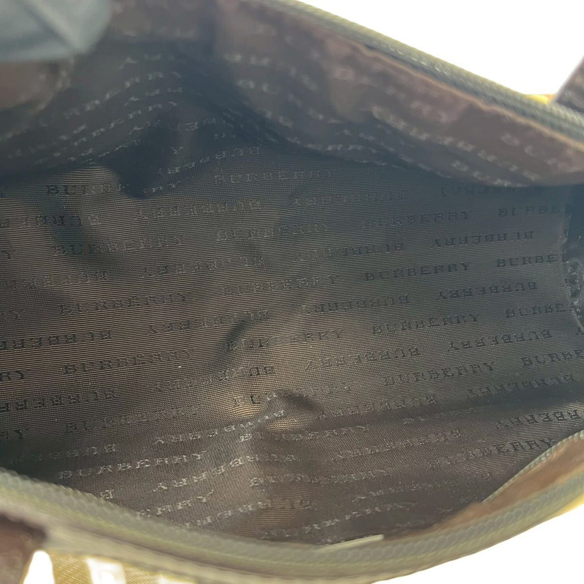 Burberry Beige Brown Pvc Leather Boston Bag Handbag (Pre-Owned)