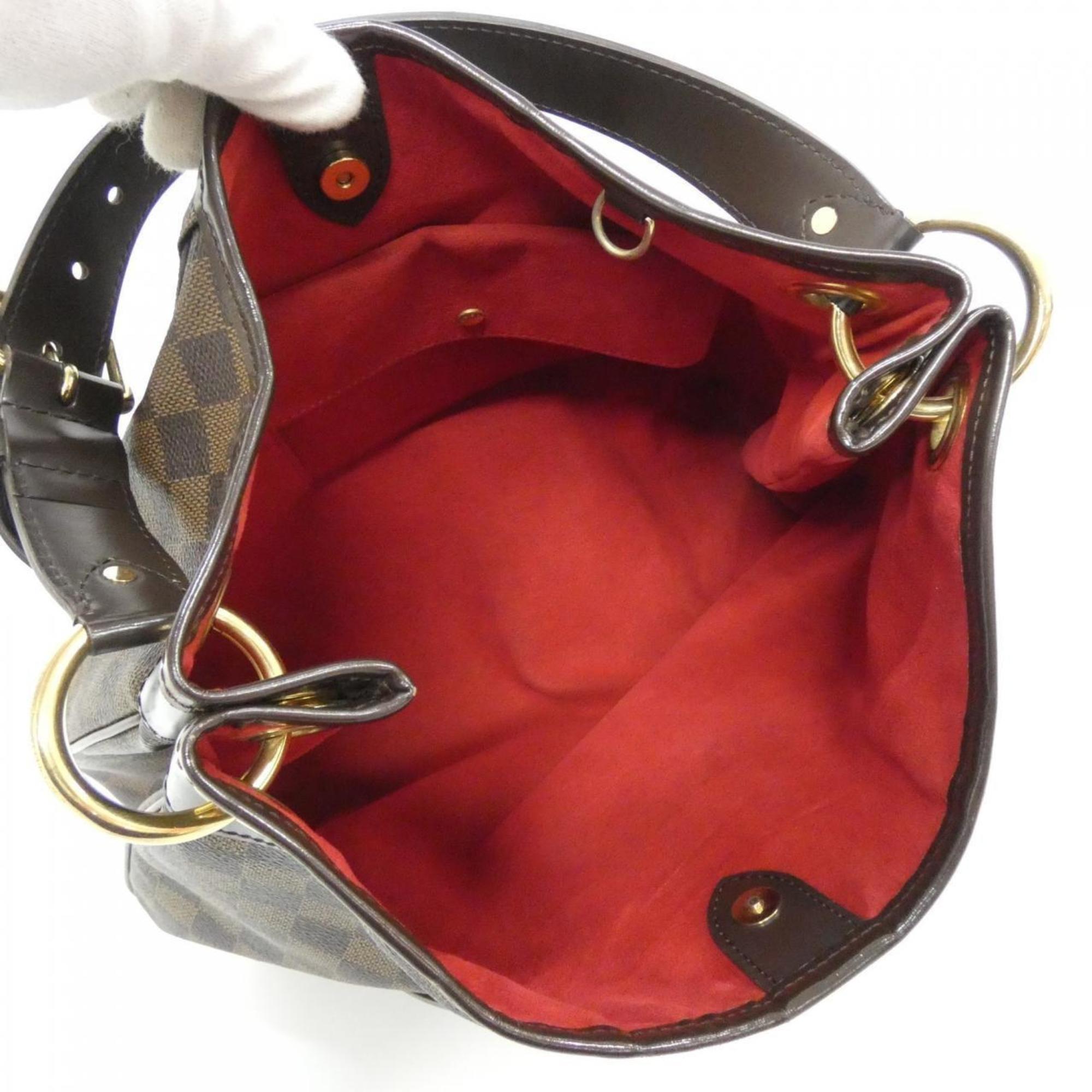 Louis Vuitton Brown Coated Canvas Shoulder Bag (Pre-Owned)