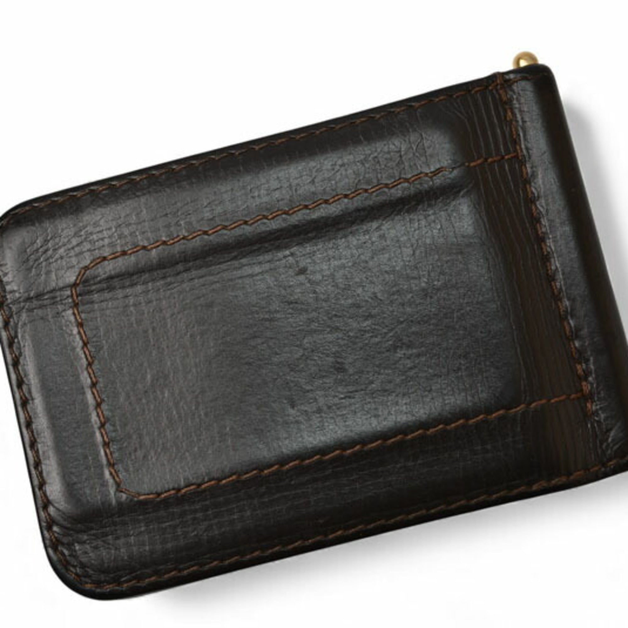 Louis Vuitton Utah Coffee Utah Leather Money Clip (Pre-Owned)