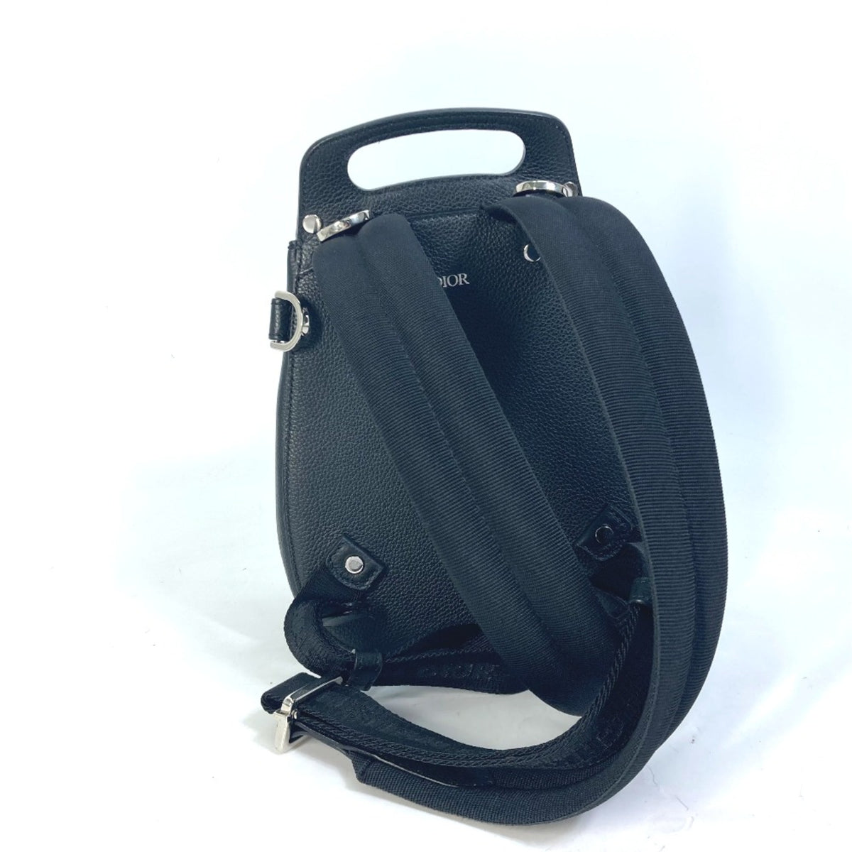 Christian Dior Black Leather Backpack (Pre-Owned)