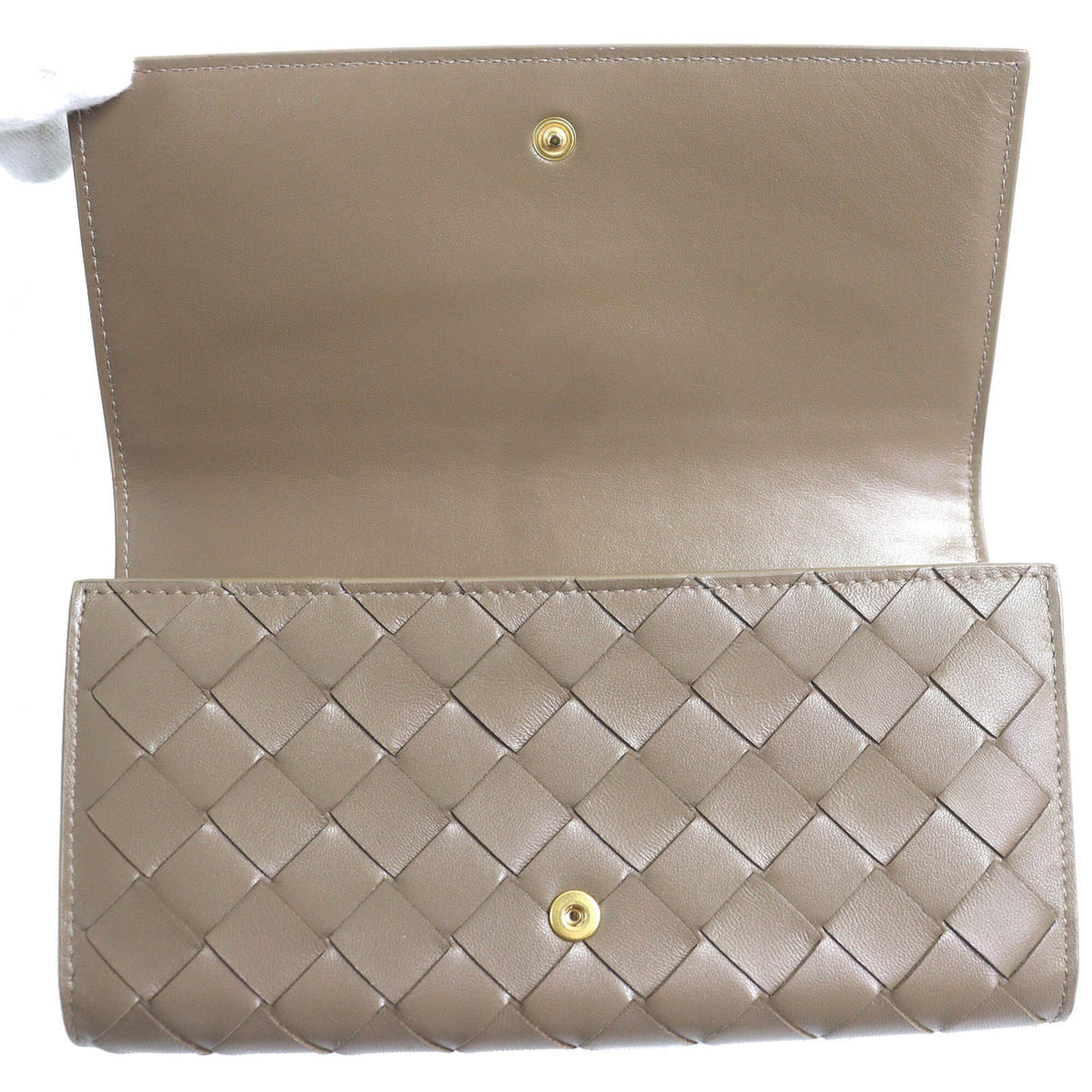 Bottega Veneta Brown Leather Long Wallet (Bi-Fold) (Pre-Owned)