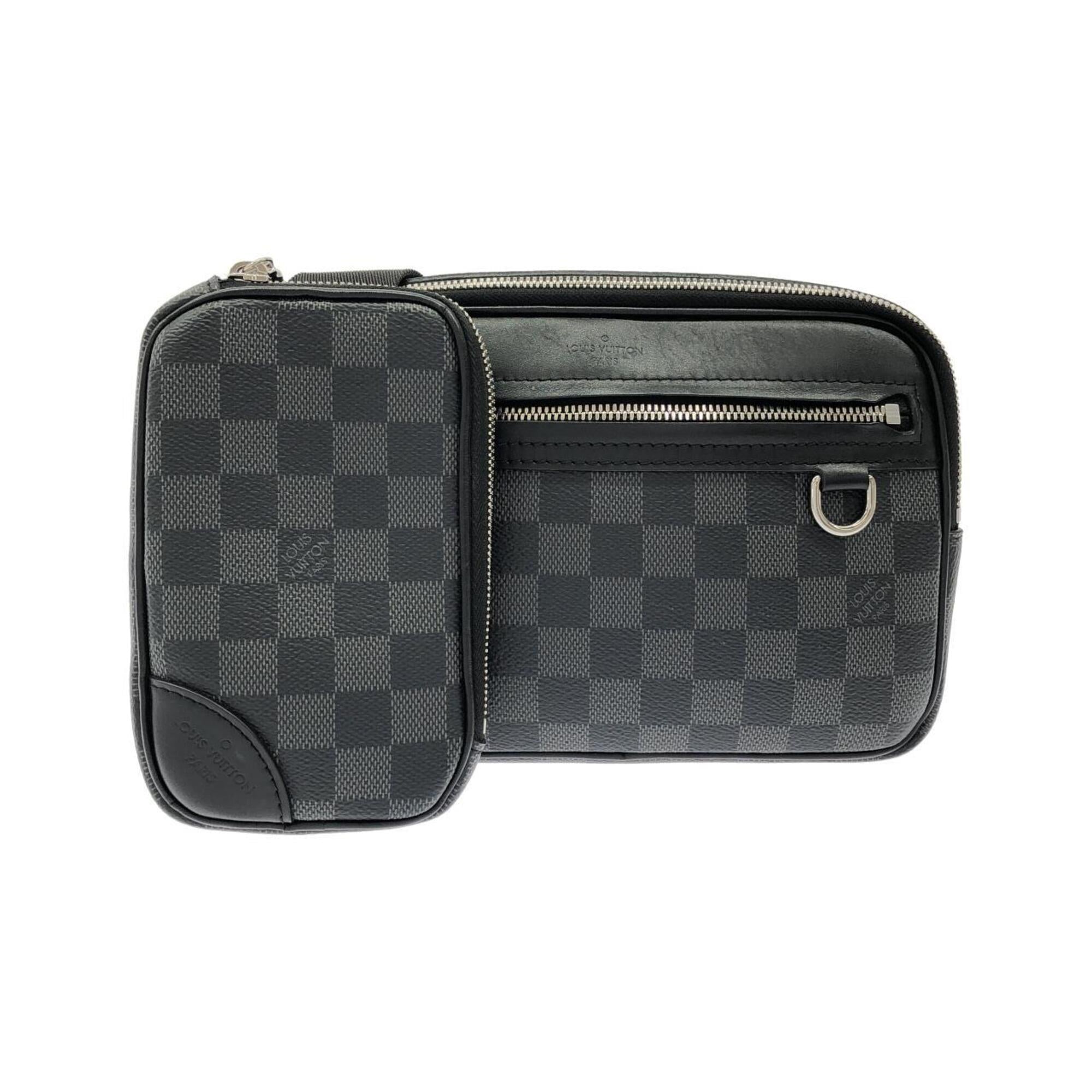 Louis Vuitton Graphite Coated Canvas Shoulder Bag (Pre-Owned)