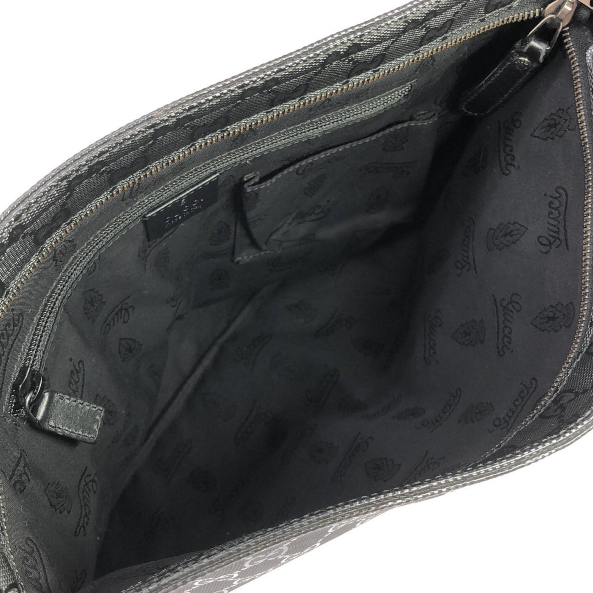 Gucci Black Gg Imprimé Shoulder Bag (Pre-Owned)
