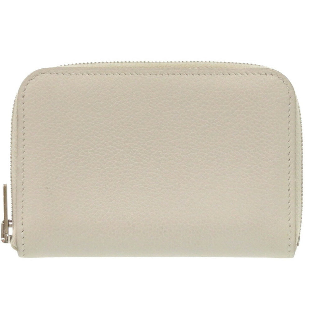 Hermes Gray Evergrain Leather Card Wallet (Pre-Owned)