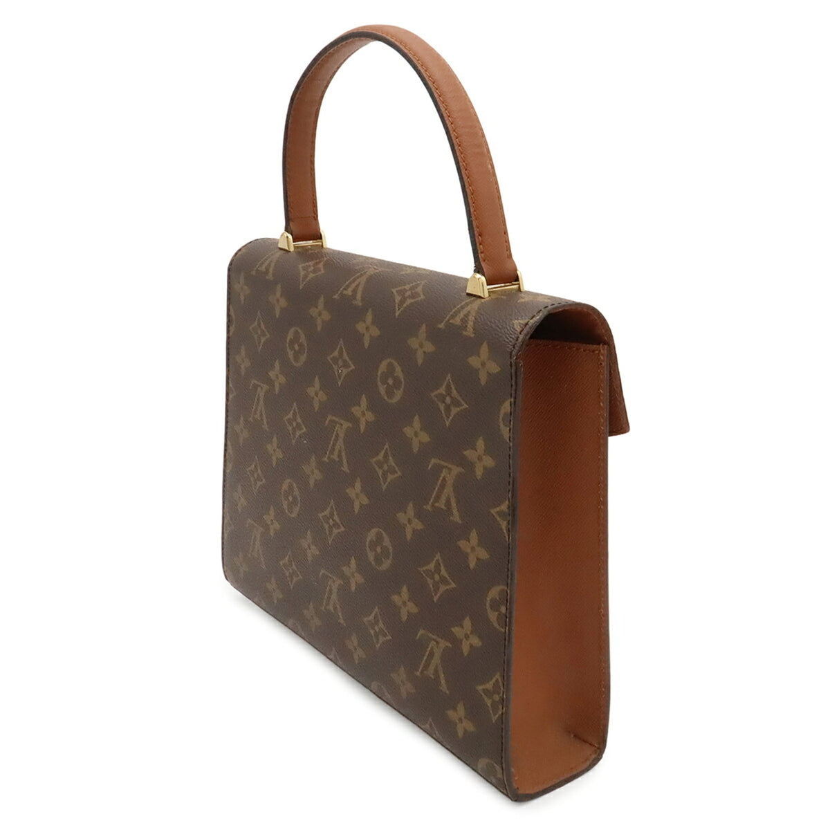 Louis Vuitton Brown Monogram Canvas Handbag (Pre-Owned)