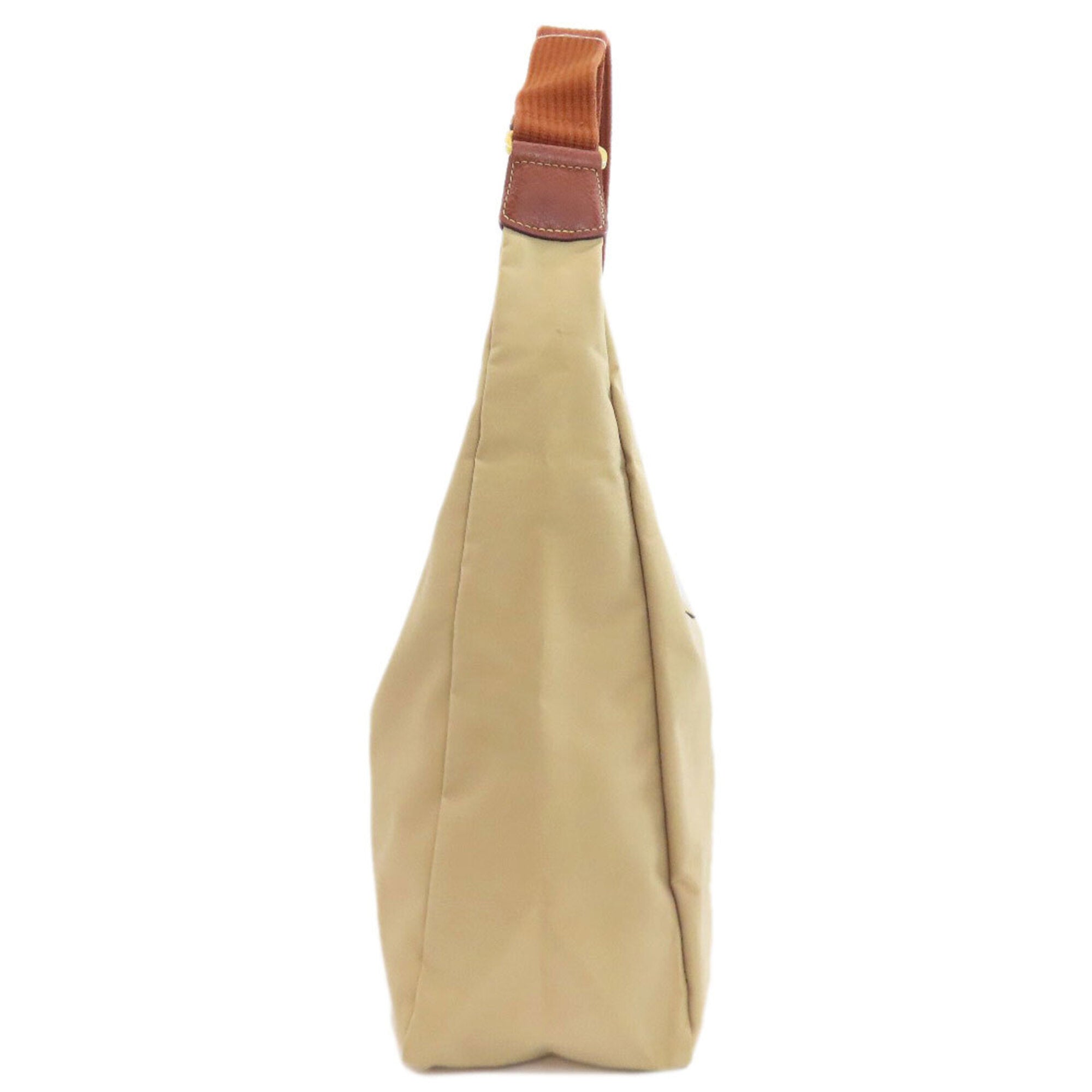 Longchamp Beige Nylon Shoulder Bag (Pre-Owned)