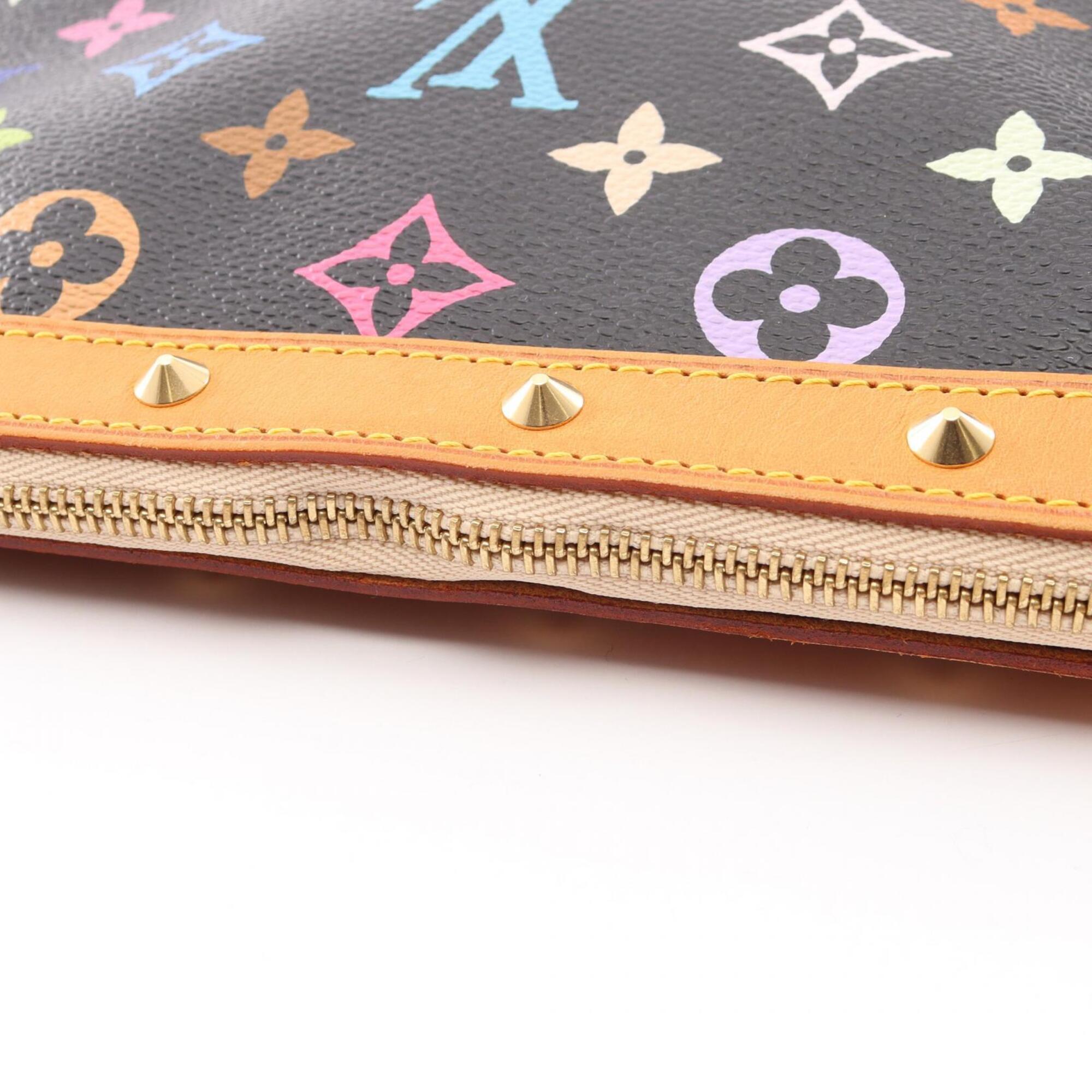 Louis Vuitton Monogram Multicolore Black Coated Canvas Leather Handbag (Pre-Owned)
