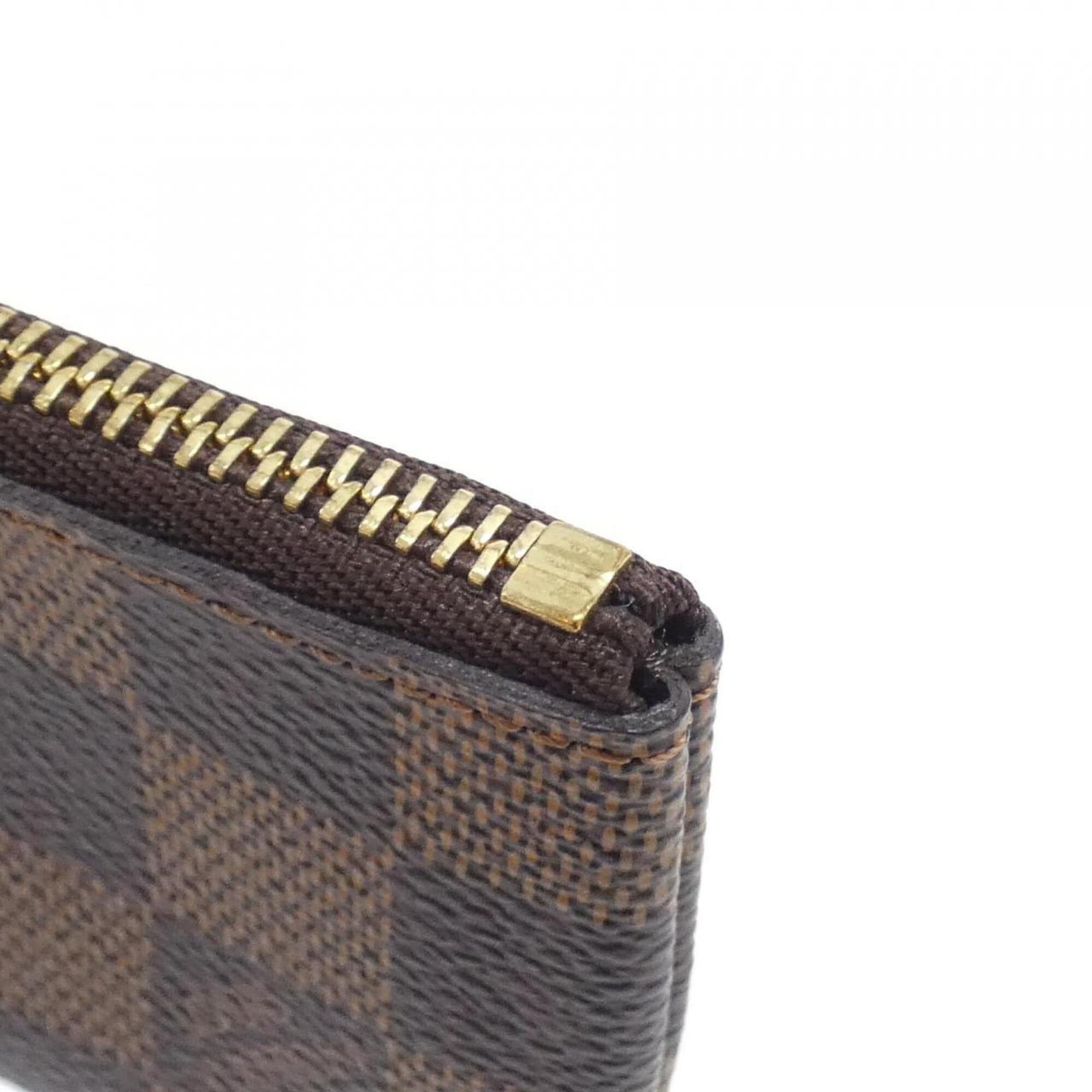 Louis Vuitton Damier Ebene Coated Canvas Coin Purse/Coin Case (Pre-Owned)