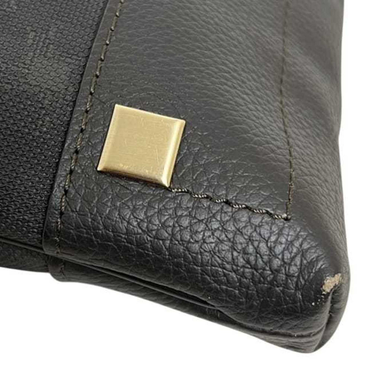 Dunhill Brown Pvc Leather Shoulder Bag (Pre-Owned)