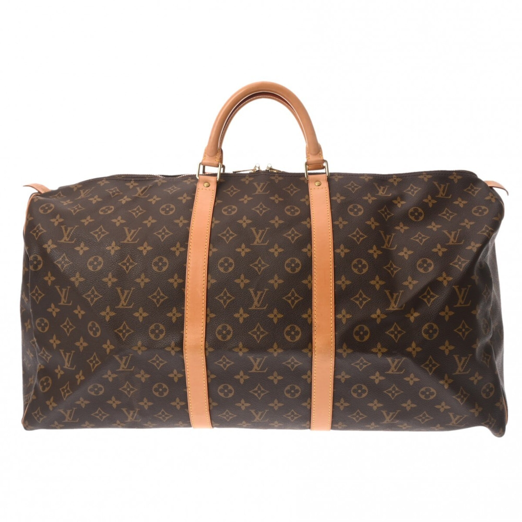 Louis Vuitton Brown Monogram Canvas Boston Bag (Pre-Owned)