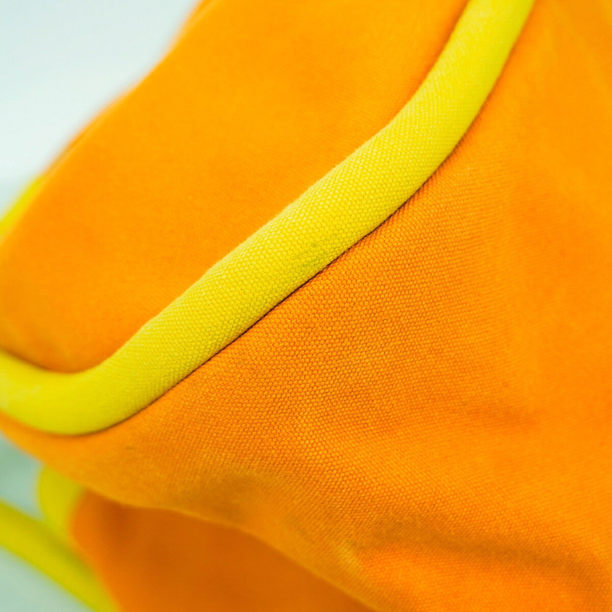 Hermes Orange Yellow Canvas Tote Bag (Pre-Owned)