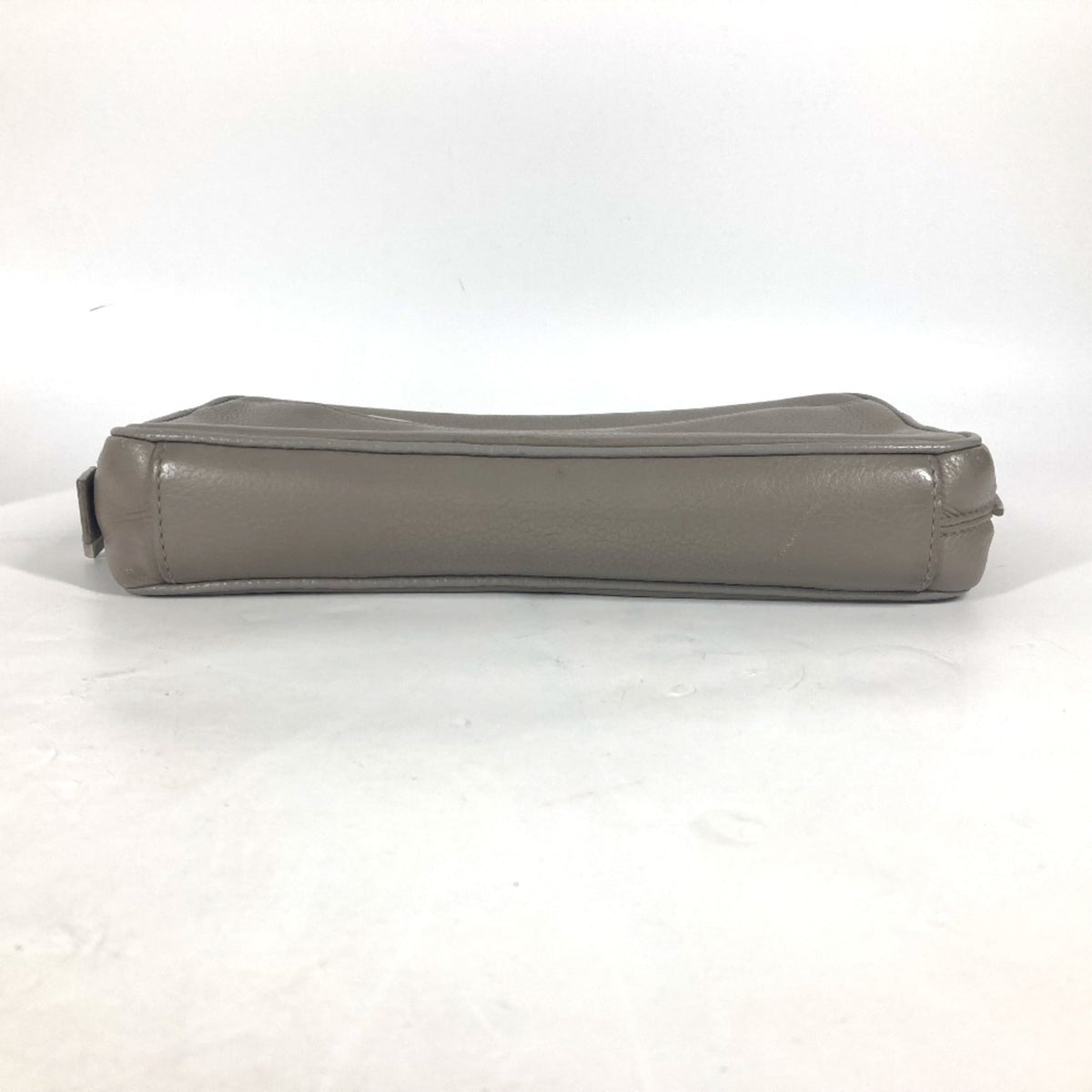 Christian Dior Gray Leather Clutch Bag (Pre-Owned)