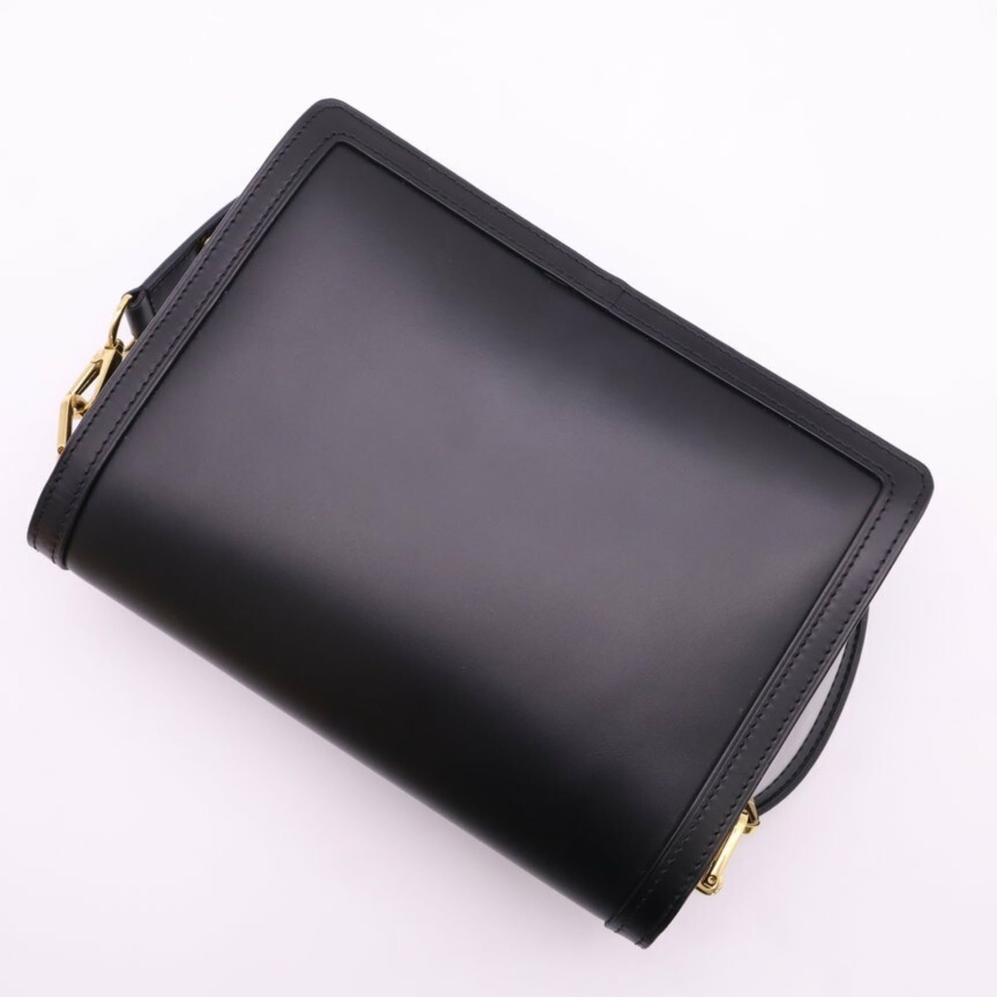 Louis Vuitton Black Leather Shoulder Bag (Pre-Owned)