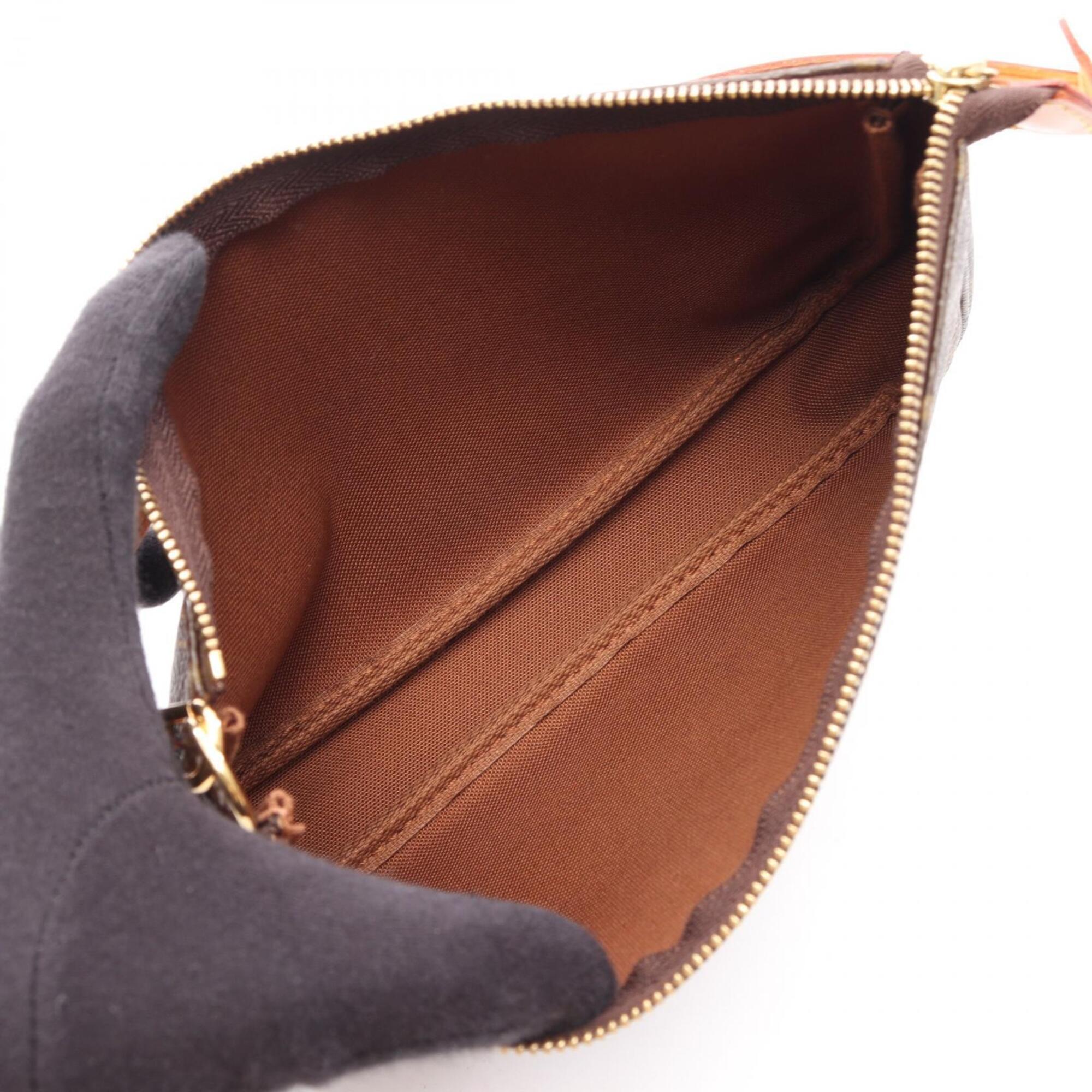 Louis Vuitton Brown Monogram Coated Canvas Leather Handbag (Pre-Owned)