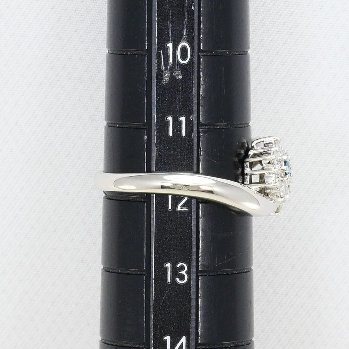 Unbranded Blue Platinum Platinum 900 Band Ring (Pre-Owned)