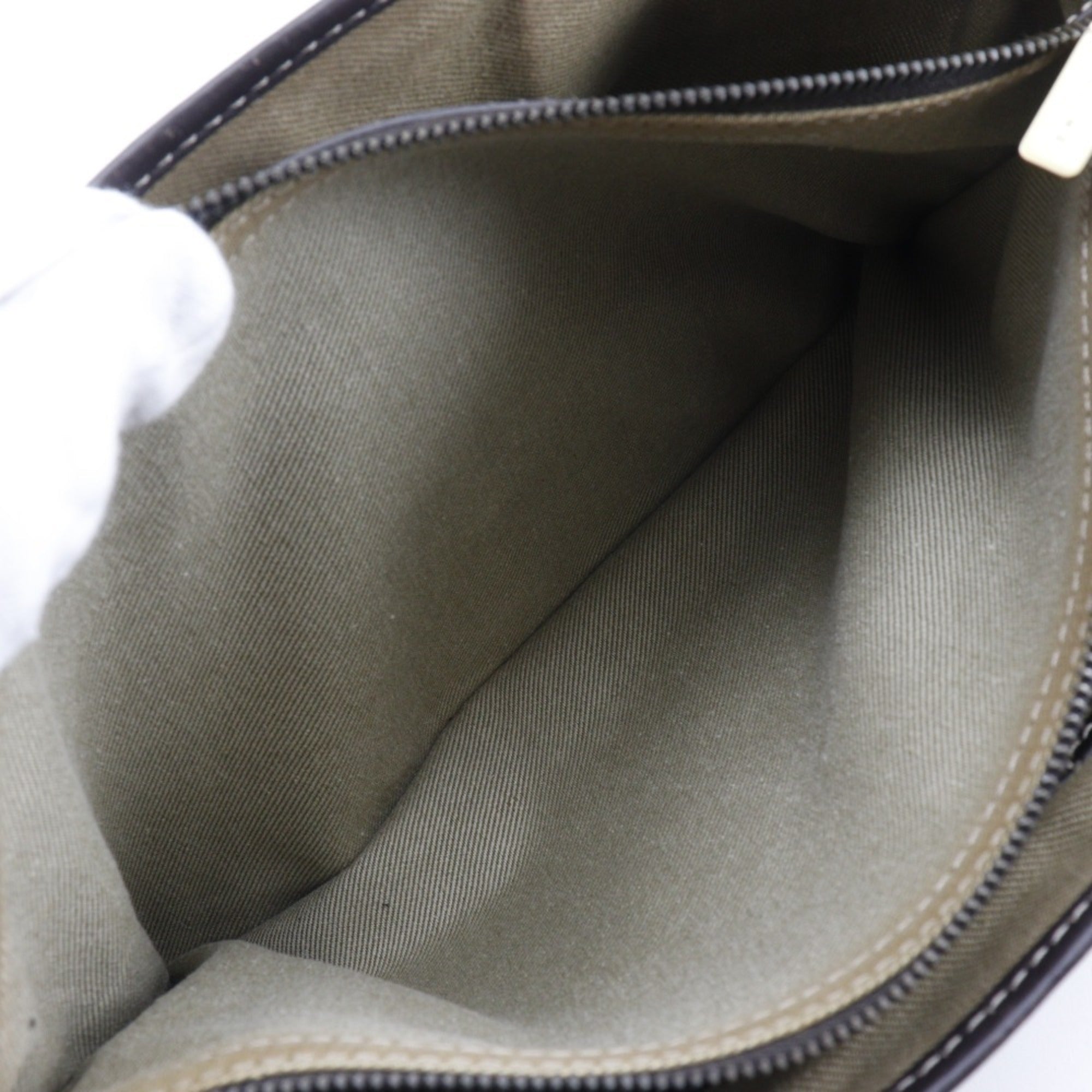 Celine Khaki Canvas Handbag (Pre-Owned)