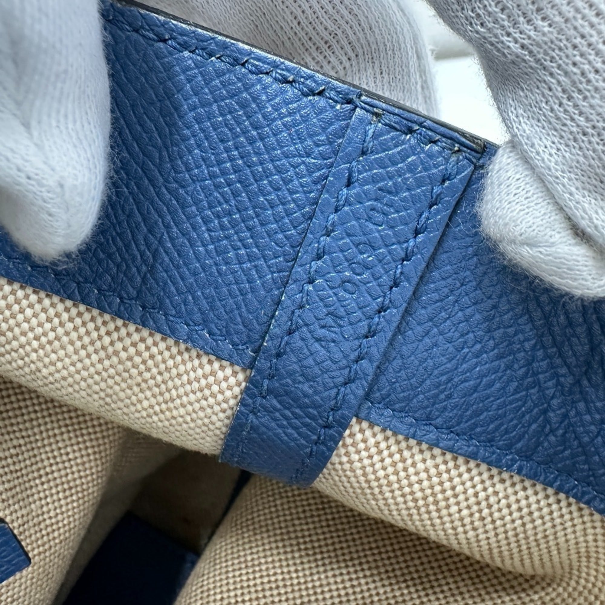 Hermes Blue Agate Epsom Leather Handbag Shoulder Bag Tote Bag (Pre-Owned)