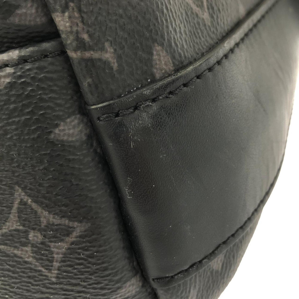 Louis Vuitton Black Coated Canvas Shoulder Bag (Pre-Owned)
