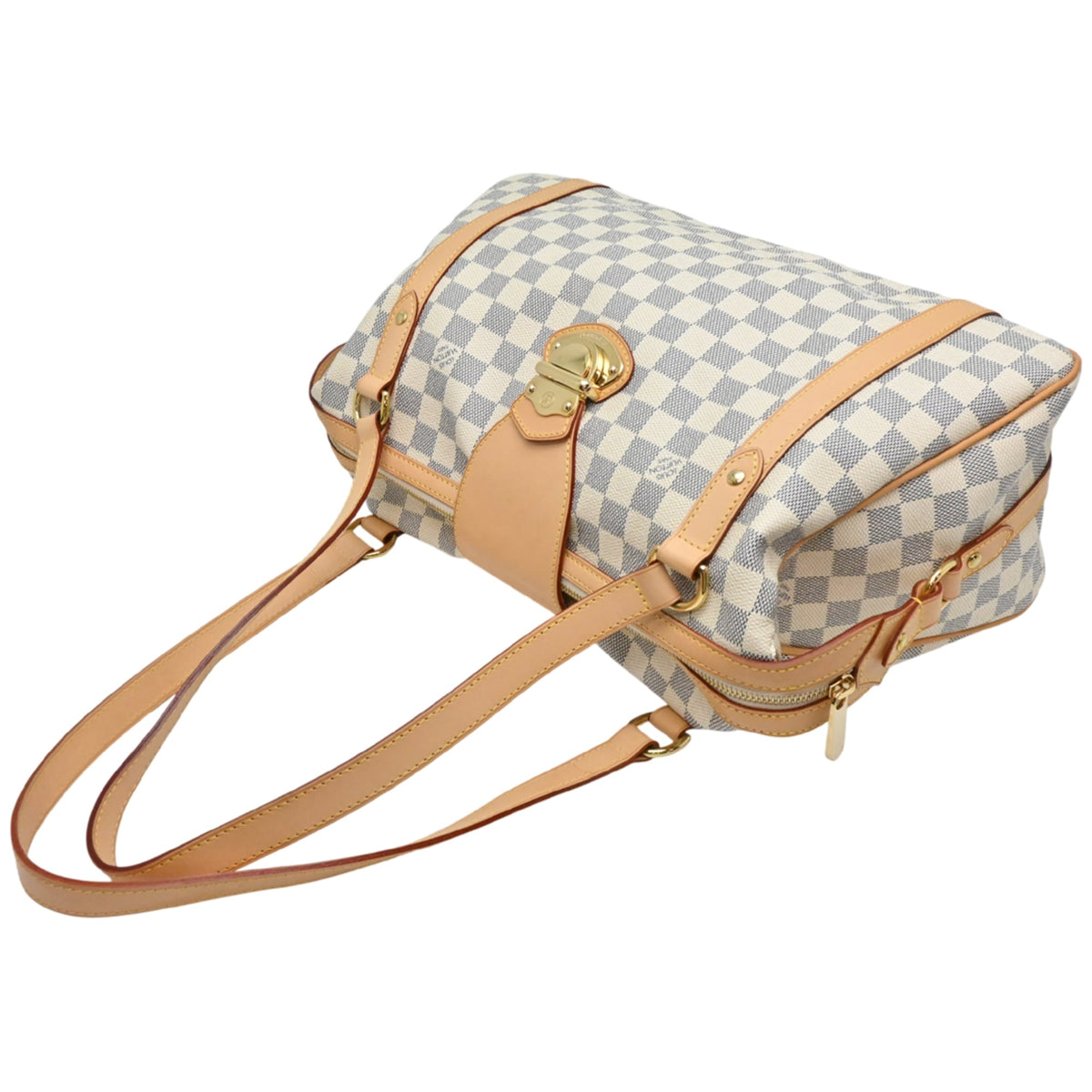 Louis Vuitton White Damier Azur Tote Bag (Pre-Owned)