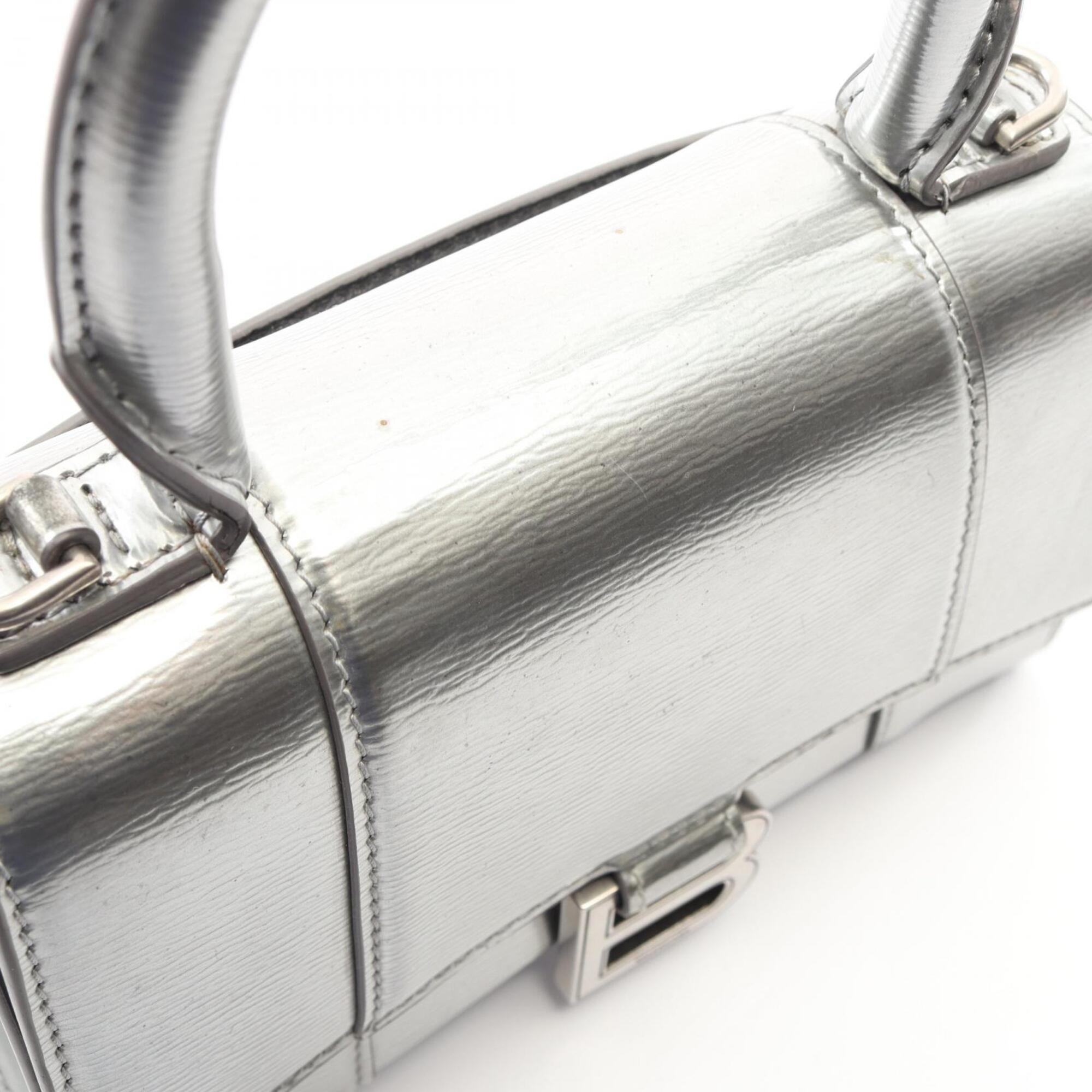 Balenciaga Silver Leather Handbag (Pre-Owned)