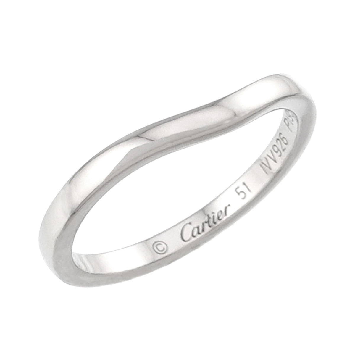 Cartier Platinum 950 Band Ring (Pre-Owned)