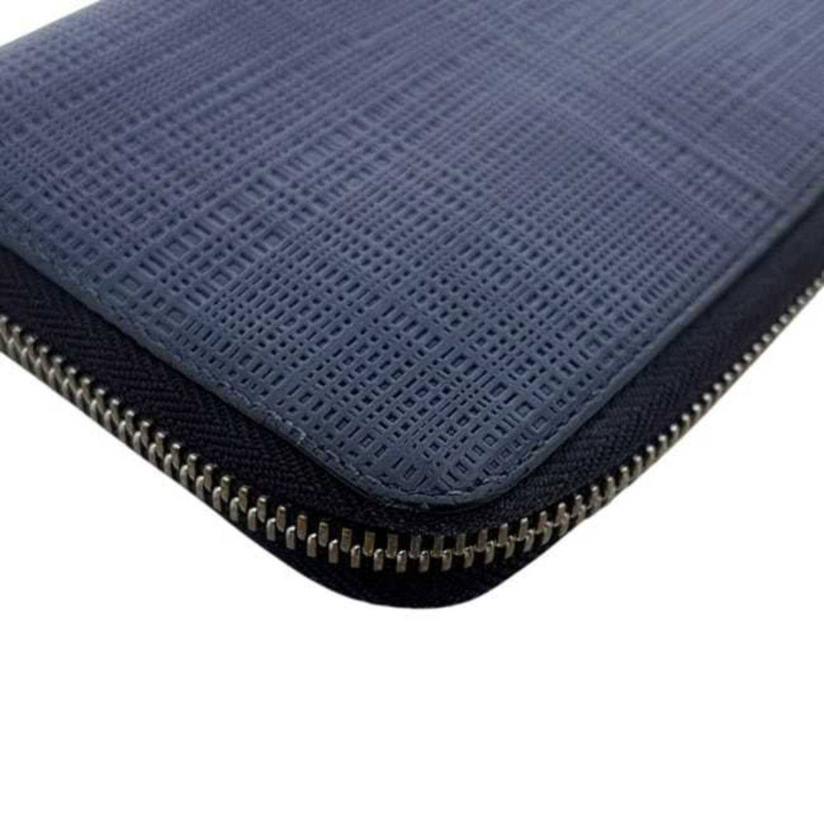 Loewe Navy Leather Long Wallet (Bi-Fold) (Pre-Owned)